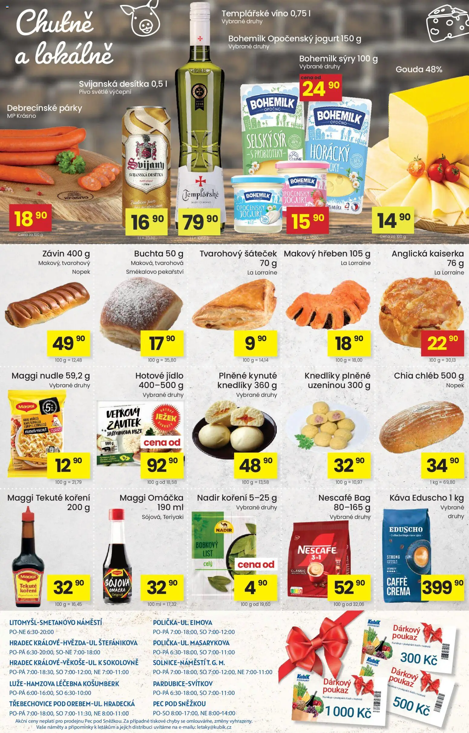 Kubík leták od 25.08.2026 | Strana: 4 | Produkty: Gouda, Víno, Nescafé, Hřeben
