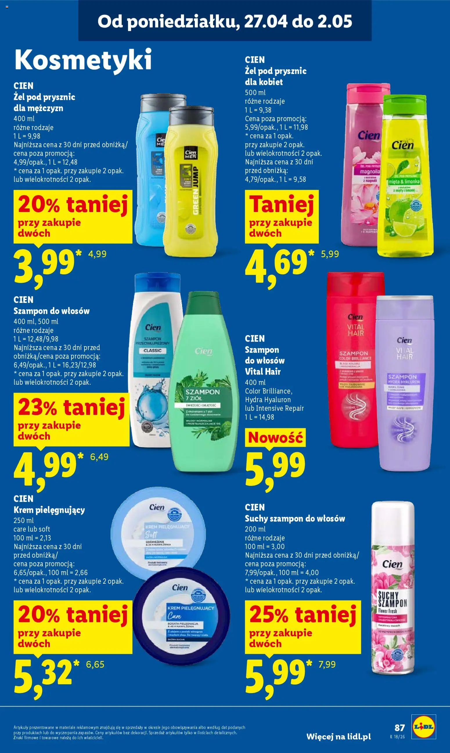 Lidl gazetka od 29.04.2026 | Strona: 91 | Produkty: Limonka, Prysznic, Krem, Suchy szampon
