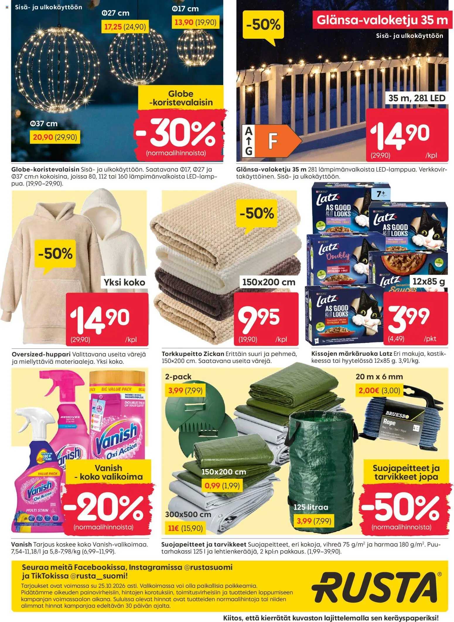 Rusta tarjoukset – voimassa 19/10/2026 alkaen | Sivu: 20