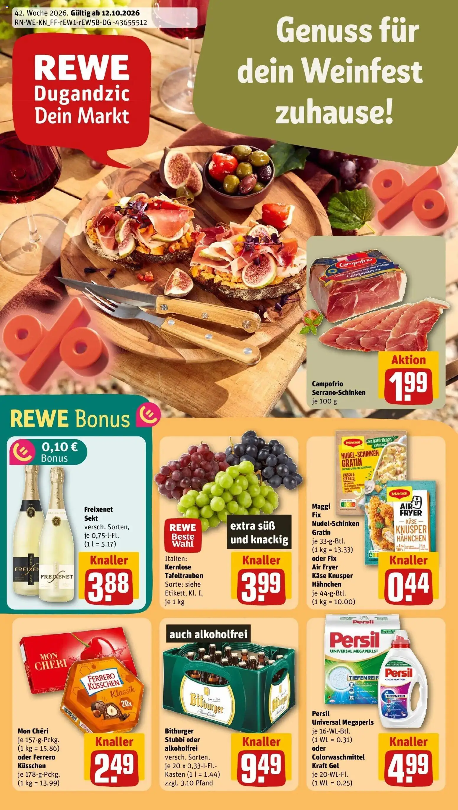 REWE Prospekt ab 12.10.2026 zum Blättern » Angebote | Seite: 1
