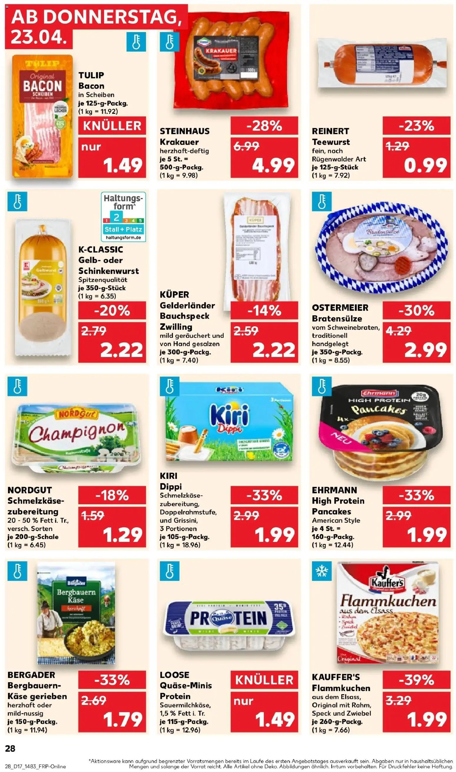Kaufland Prospekt Ettlingen	 – gültig ab 20.04.2026 | Seite: 40 | Produkte: Käse