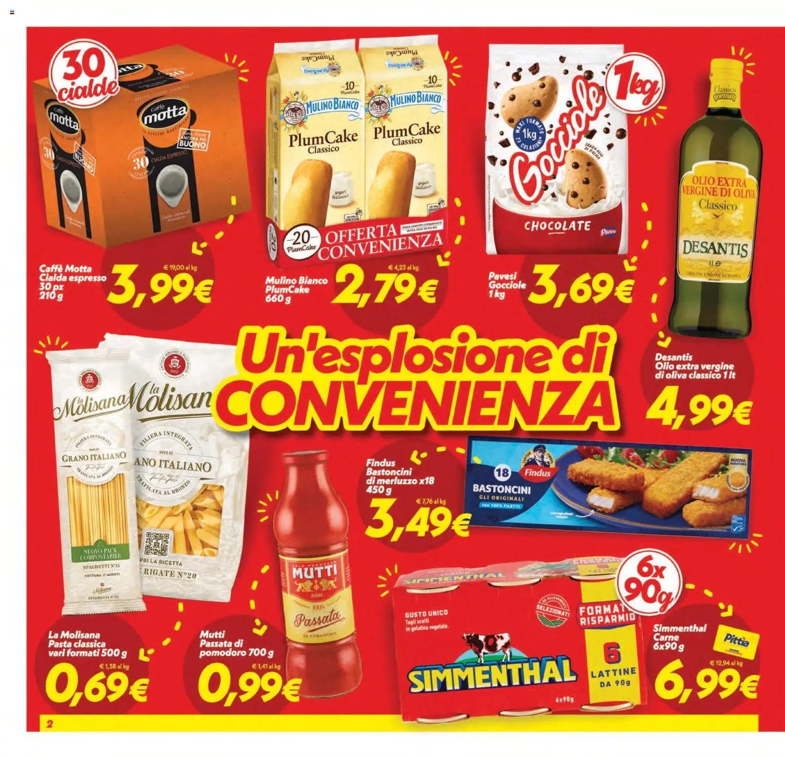 Volantino SuperConveniente del 31/07/2026 | Pagina: 2 | Prodotti: Caffè, Merluzzo, Olio, Olio extra vergine