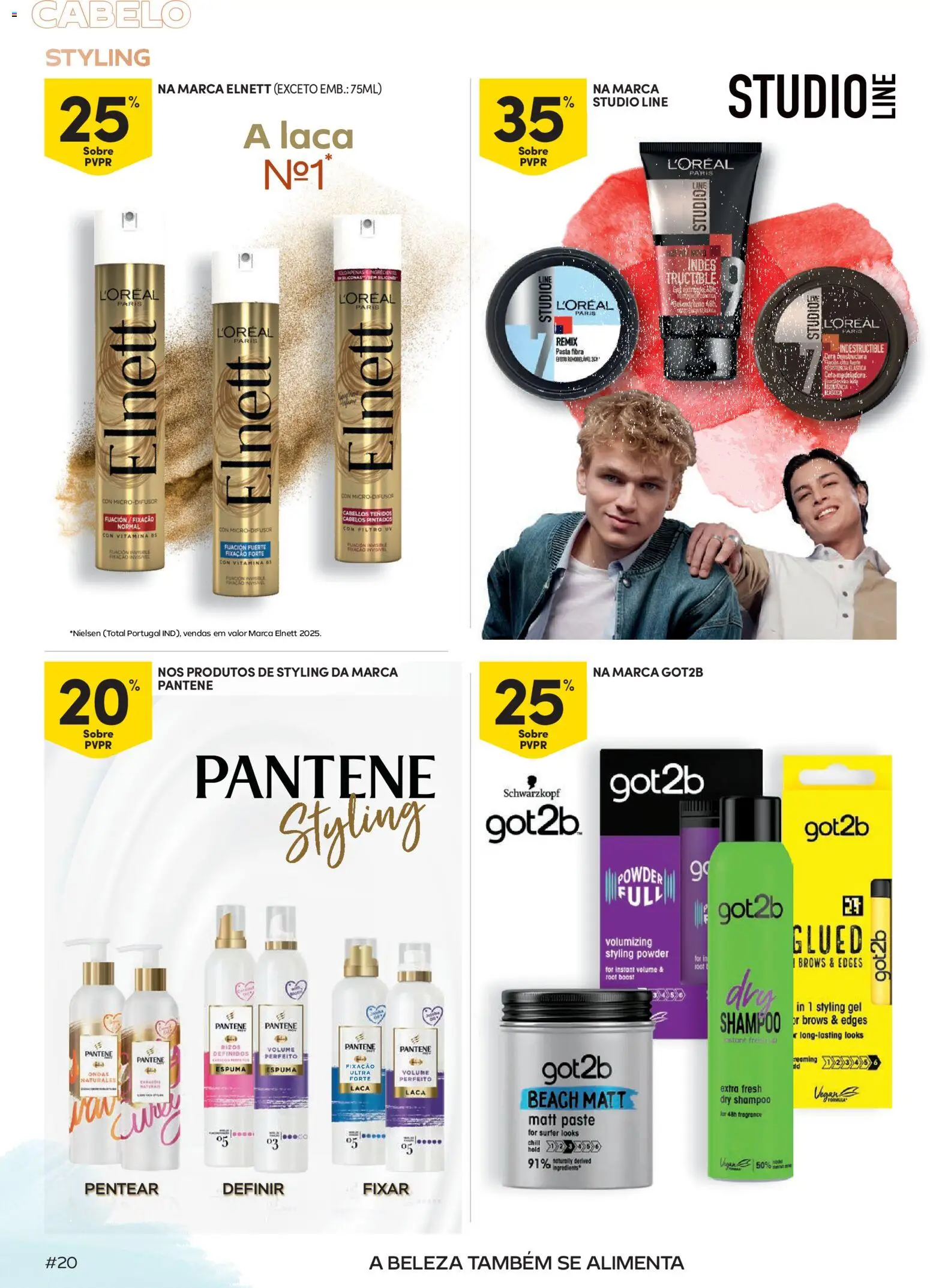 Continente Beleza Brilho com sabor a verão │ válido de 07/07/2026 | Página: 20 | Produtos: Shampoo, Cera