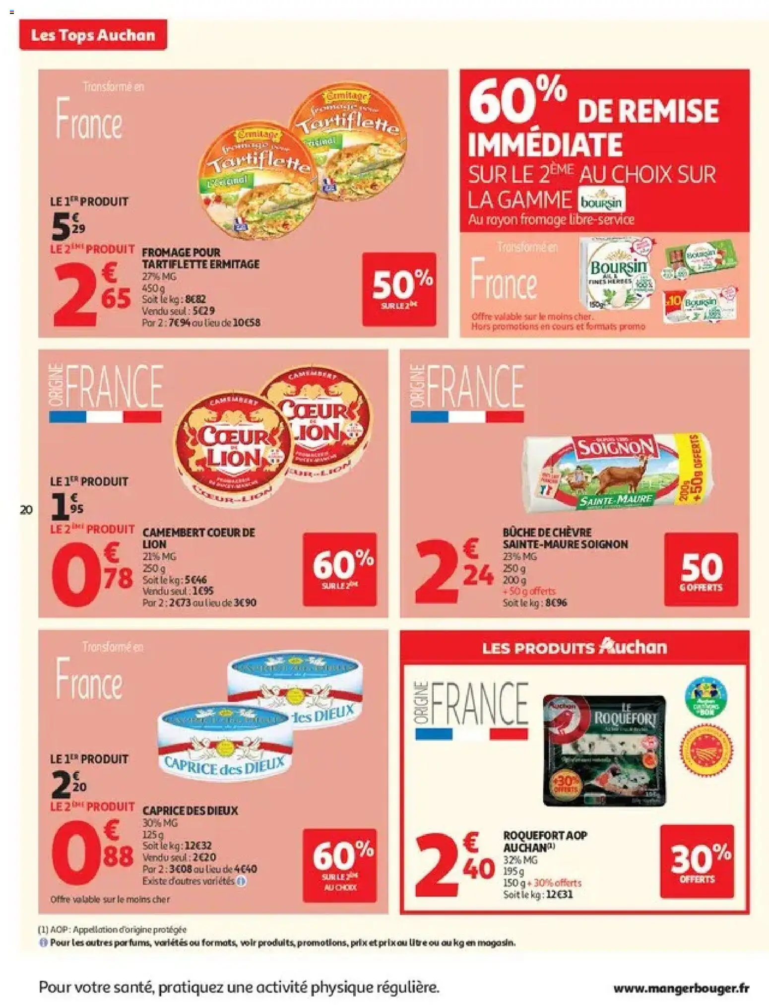 {H1} | Page: 20 | Produits: Tartiflette, Boursin, Camembert, Fromage pour tartiflette