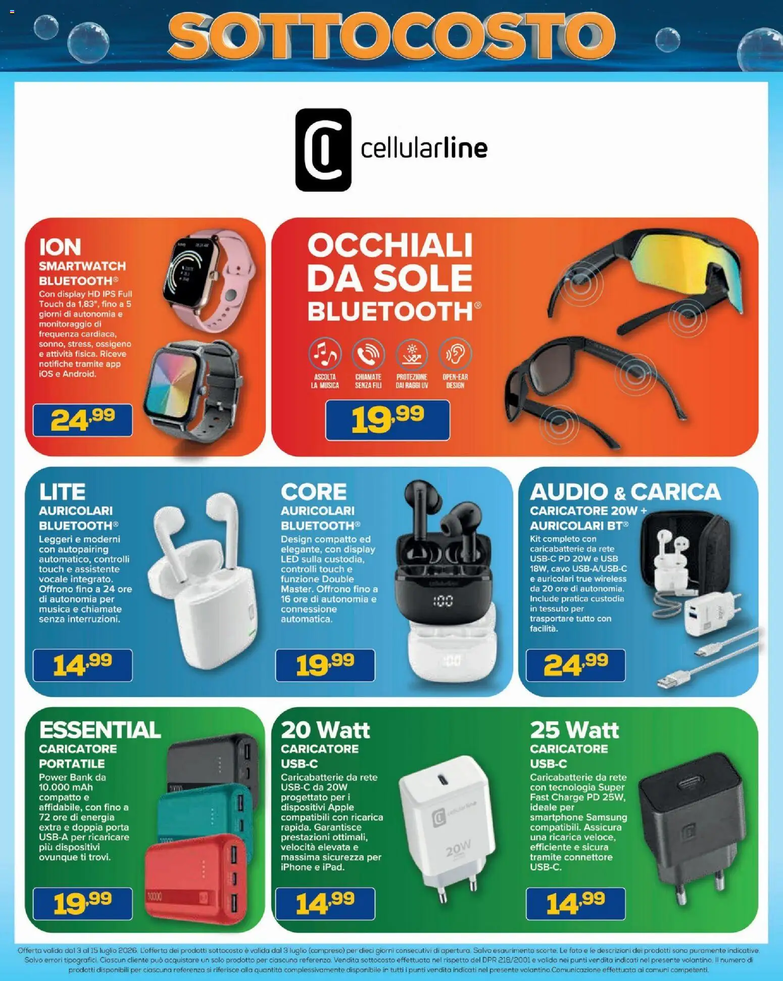 Volantino BRUNO del 03/07/2026 | Pagina: 13 | Prodotti: Smartphone samsung, Occhiali, USB, Samsung