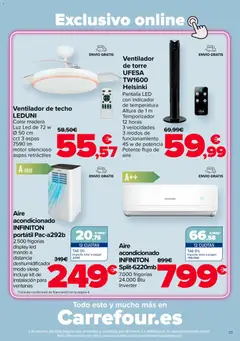 Vista previa Carrefour Aire Acondicionado válido desde el 25/05/2026 | Página: 23 | Productos: Aire acondicionado, Ventilador