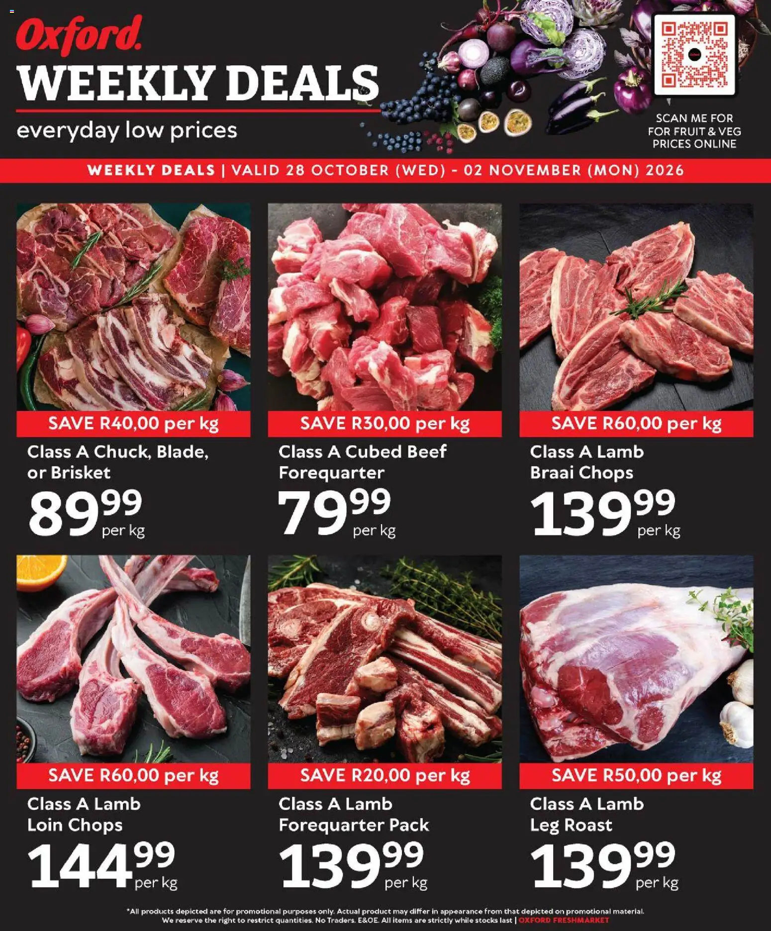 New Oxford Freshmarket catalogue – valid from 28/10/2026 | Page: 2 | Products: Beef, Fruit