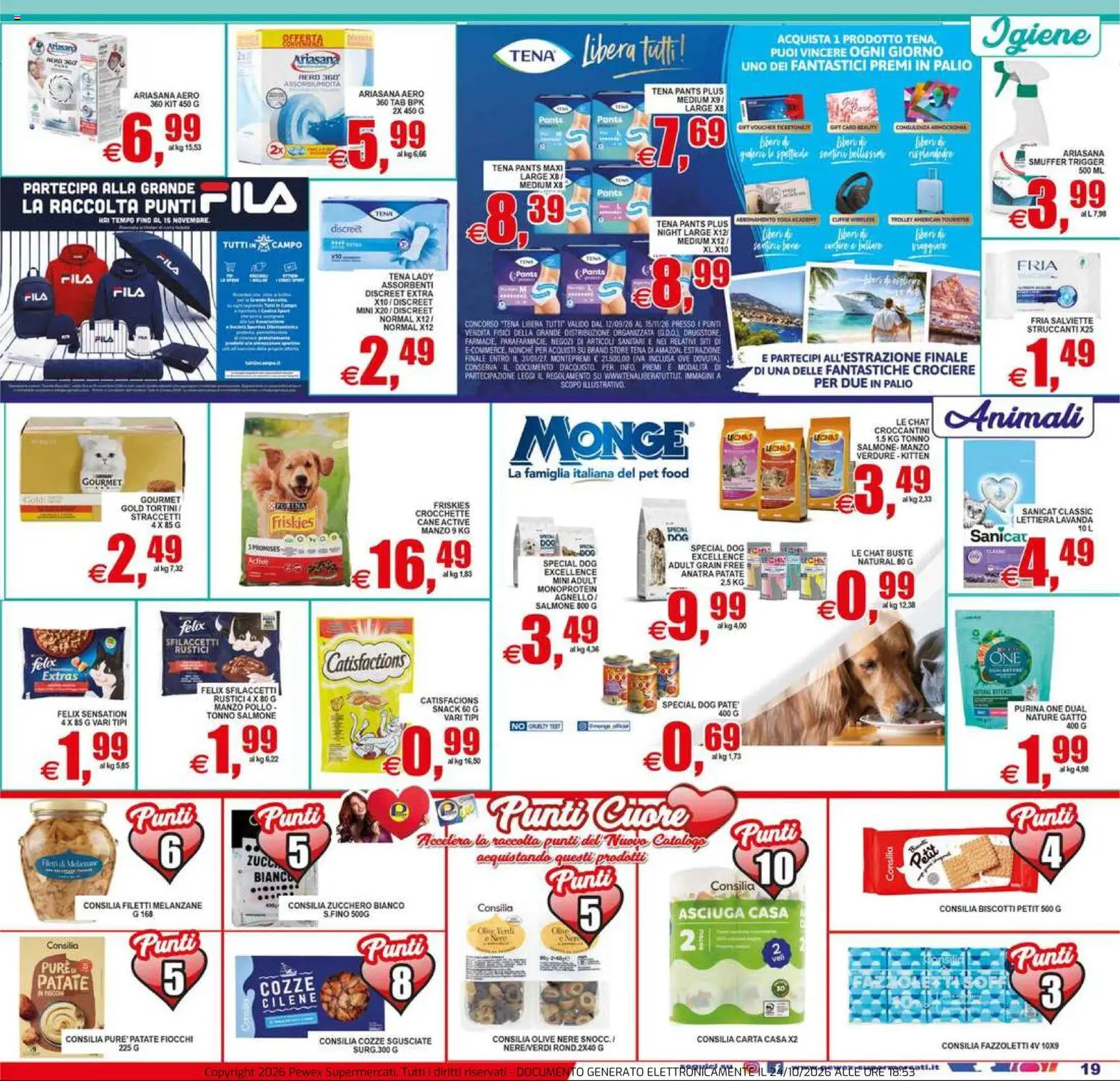 Volantino Pewex del 23/10/2026 | Pagina: 19 | Prodotti: Salviette struccanti, Fiocchi, Verdure, Melanzane