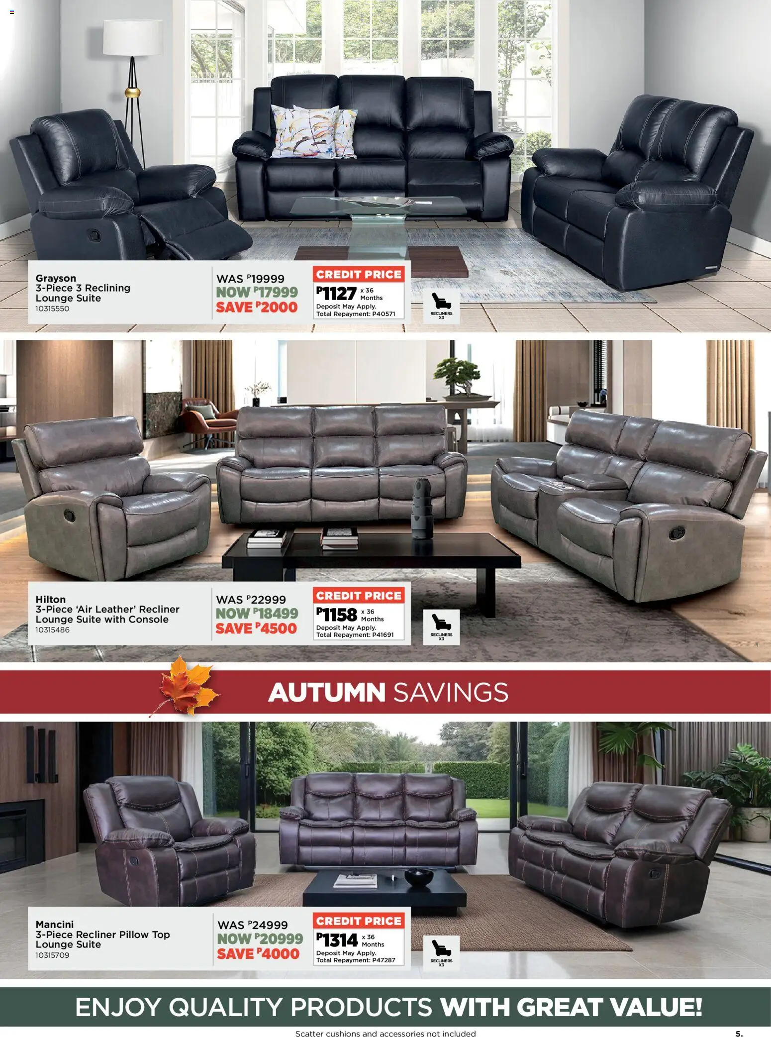 New House and Home catalogue – valid from 18.05.2026 | Page: 5 | Products: Pillow, Lounge suite