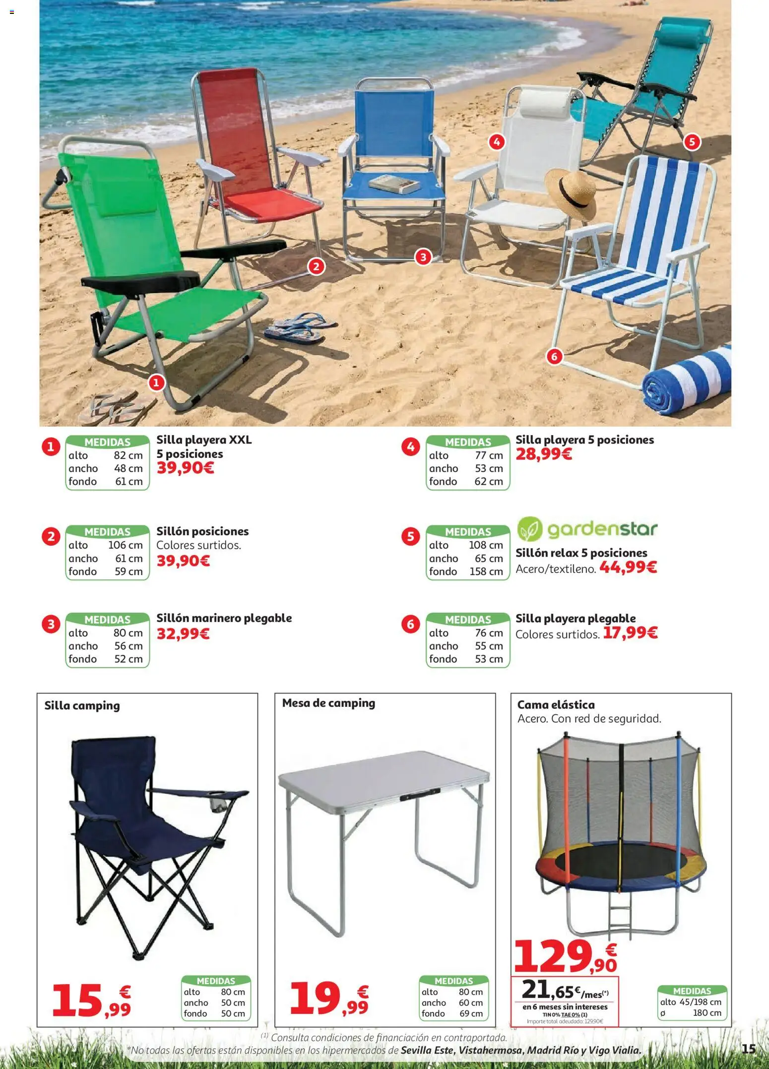 Alcampo Aire Libre HG Cat │ válido desde el 05.05.2026 | Página: 15 | Productos: Wasabi, Sillón, Mesa, Silla