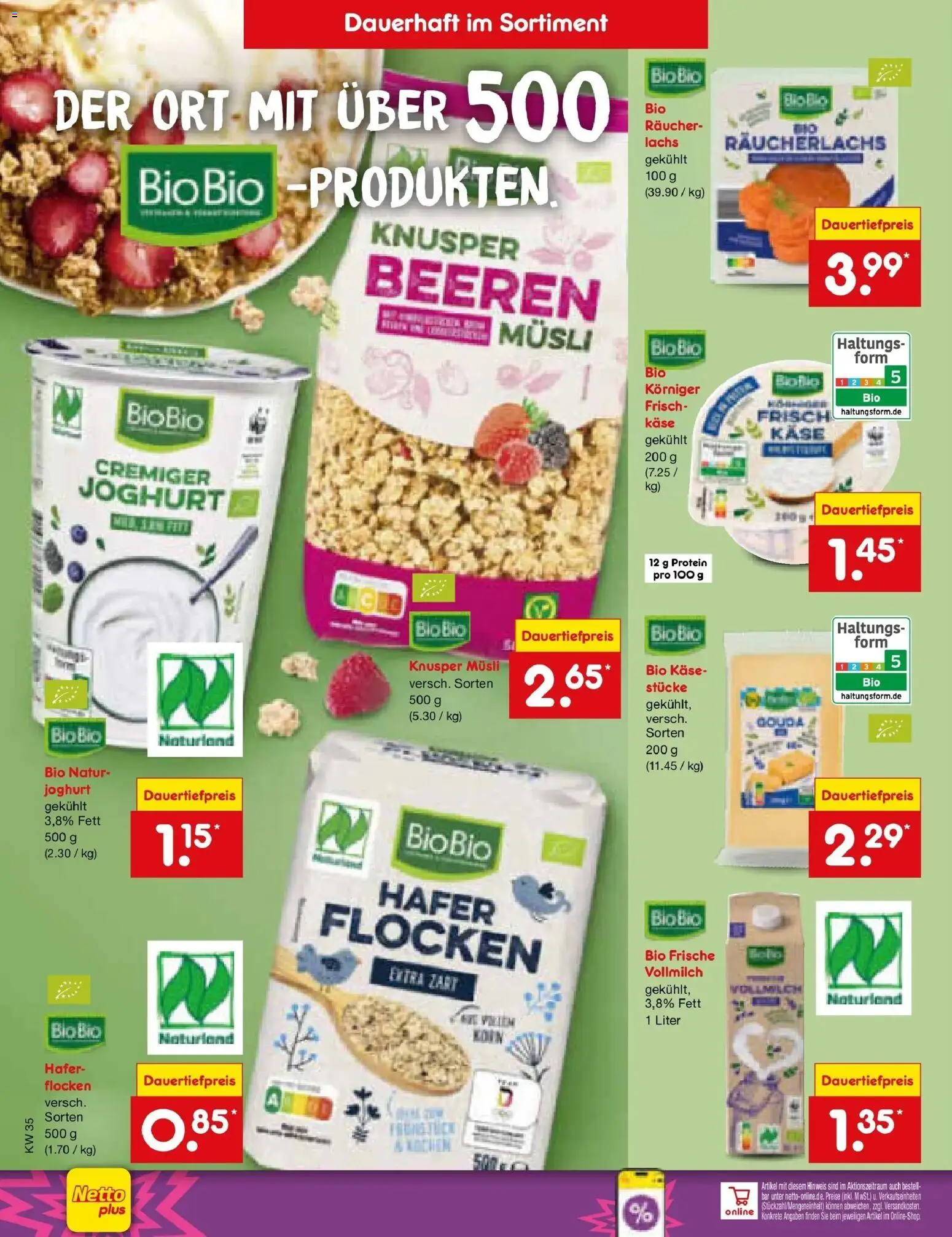 Netto Marken-Discount Prospekt Hamburg (ab 24.08.2026) » Angebote | Seite: 24 | Produkte: Musli, Käse, Räucherlachs, Flocken