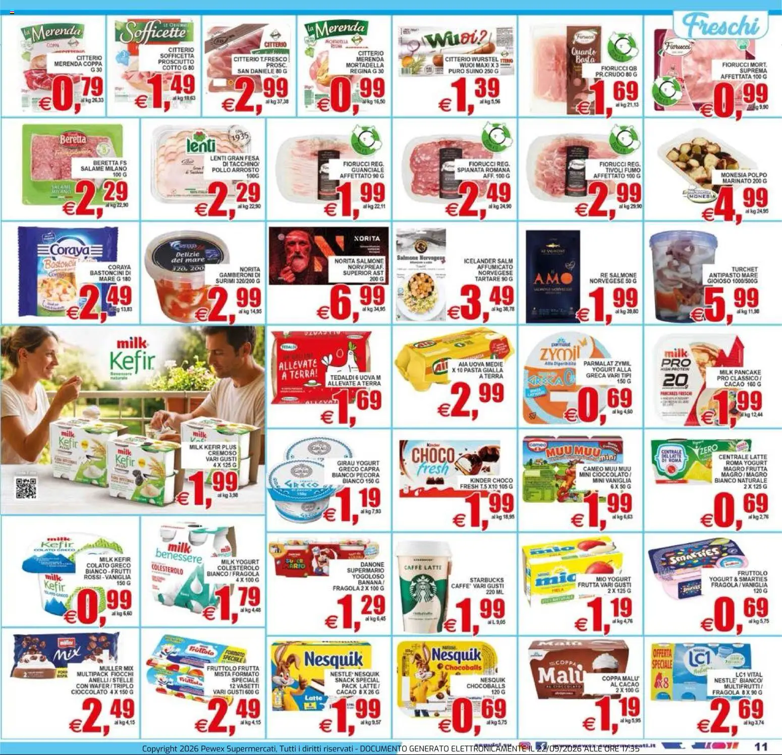 Volantino Pewex del 24/09/2026 | Pagina: 11 | Prodotti: Pollo, Polpo, Mortadella, Lenti