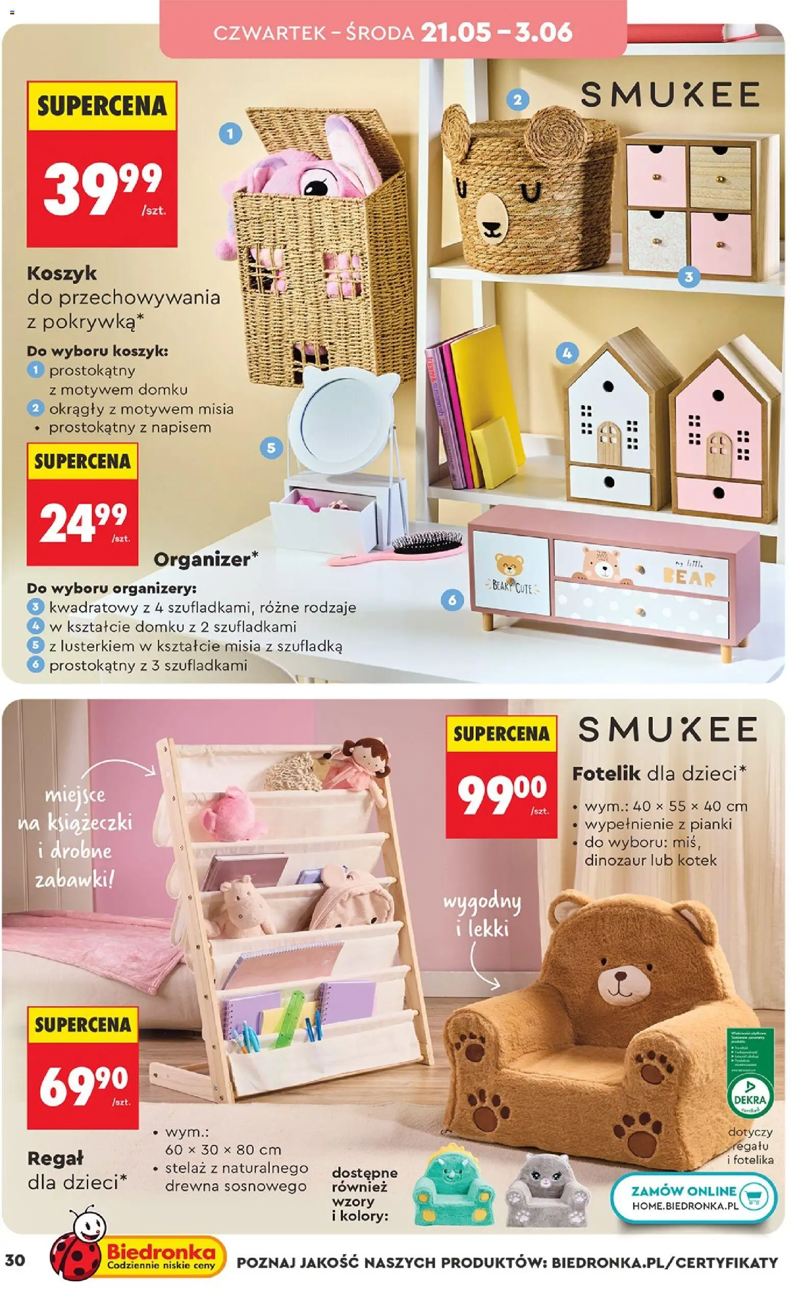 Biedronka gazetka - Hity i inspiracje od 16.05.2026 | Strona: 30 | Produkty: Pianki, Regał