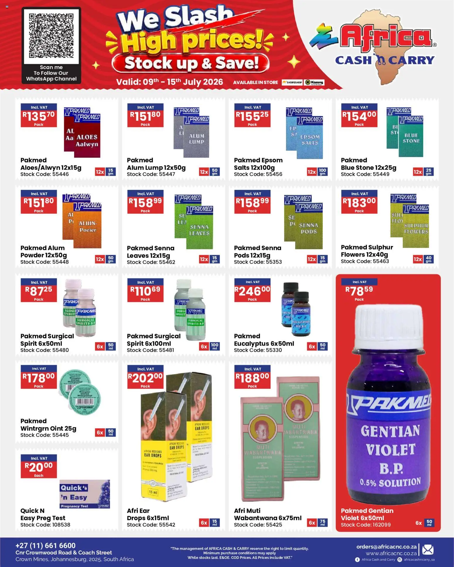 New Africa Cash & Carry catalogue – valid from 09/07/2026 | Page: 71 | Products: Oil, Powder, Stock