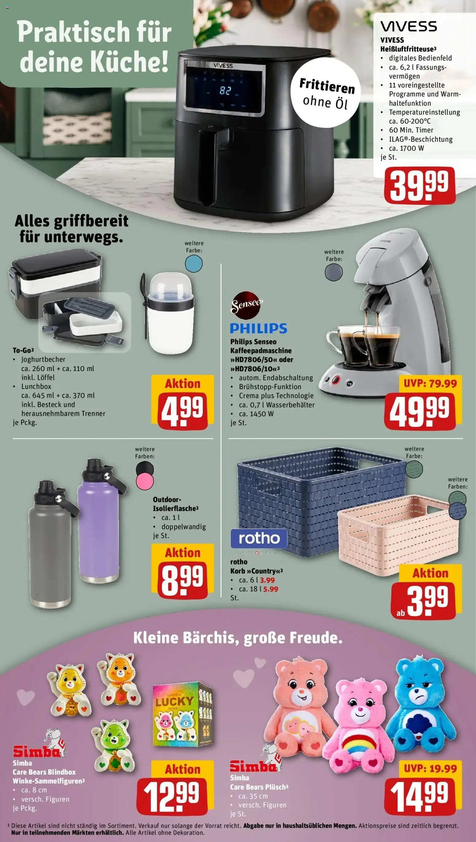REWE Prospekt ab 07.09.2026 zum Blättern » Angebote | Seite: 33 | Produkte: Senseo, Öl, Korb, Küche