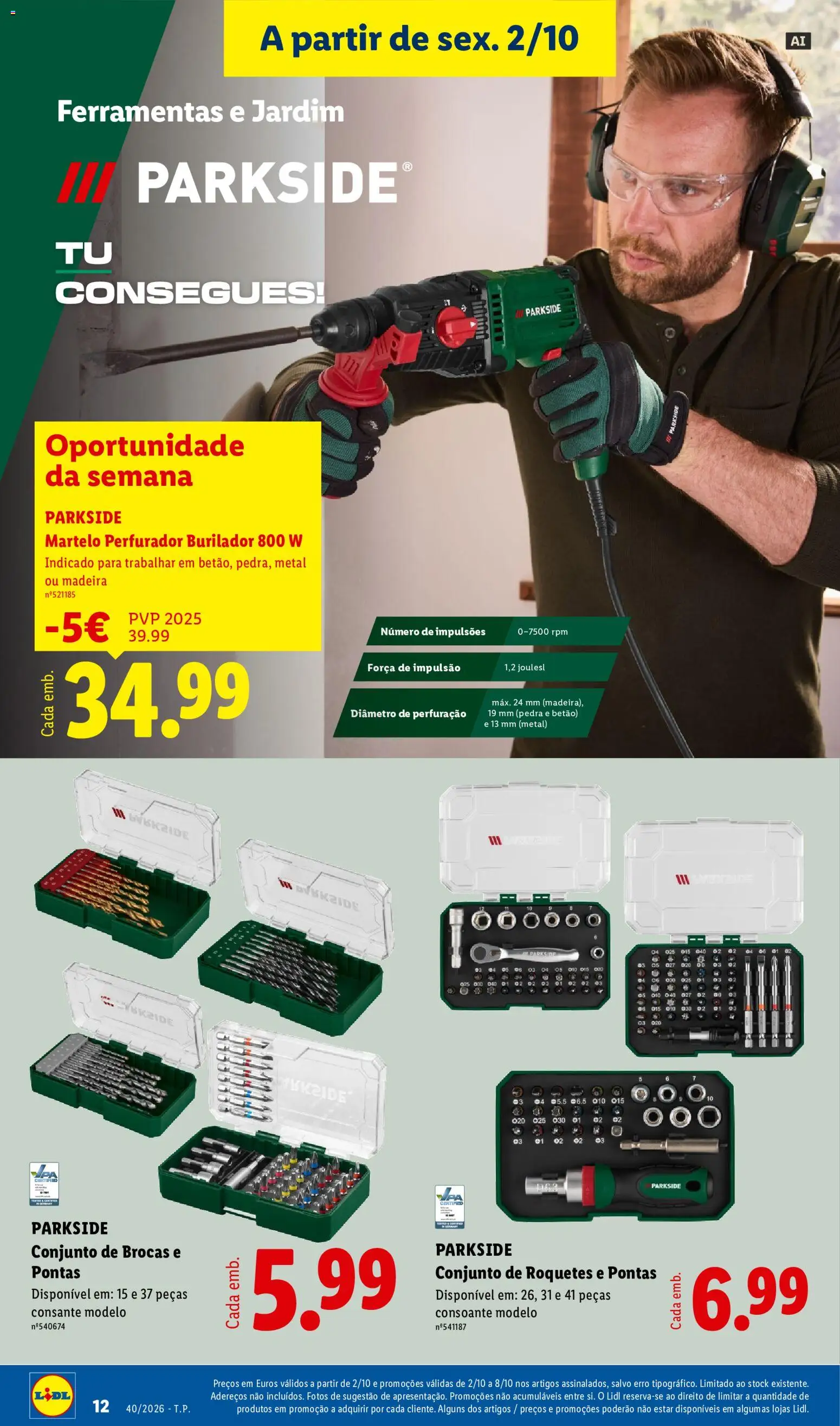 Lidl Promoções Fim de Semana │ válido de 28/09/2026 | Página: 12 | Produtos: Ferramentas, Martelo