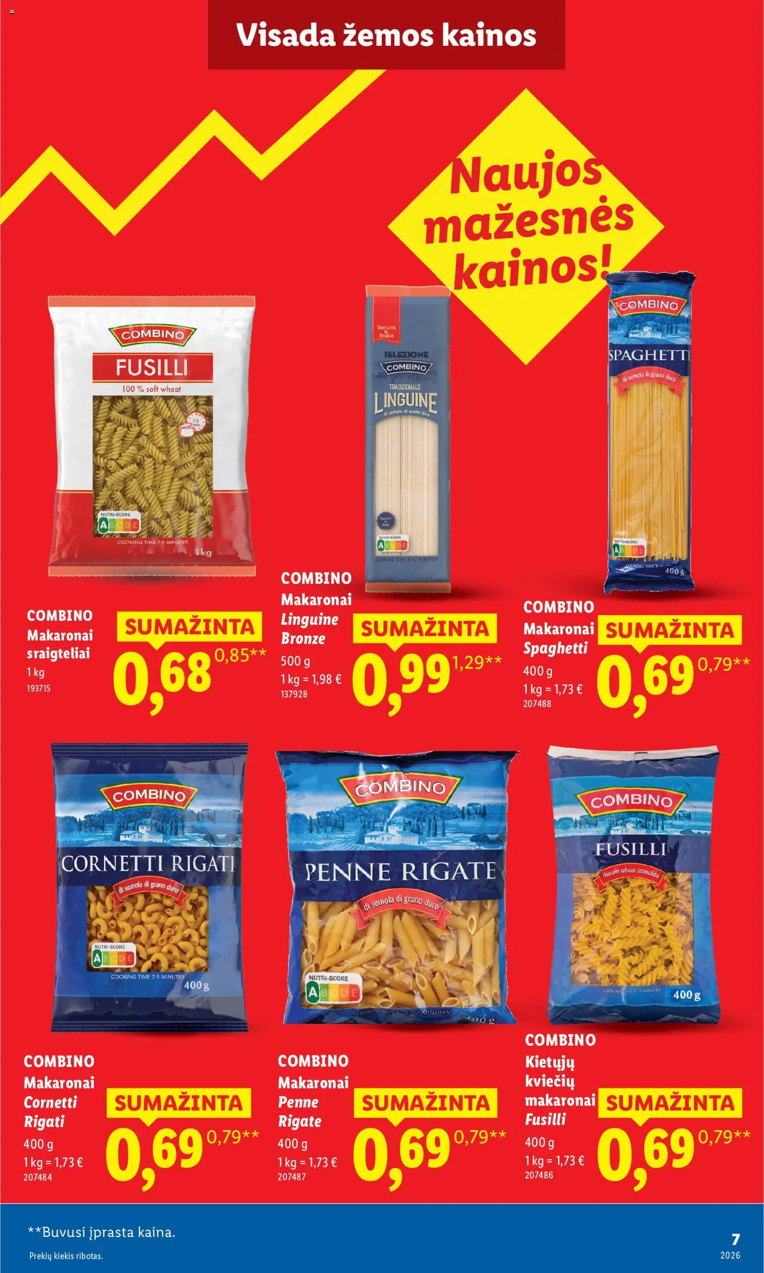 LIDL akcijos nuo 2026.08.17 | Puslapis: 7 | Prekių: Makaronai