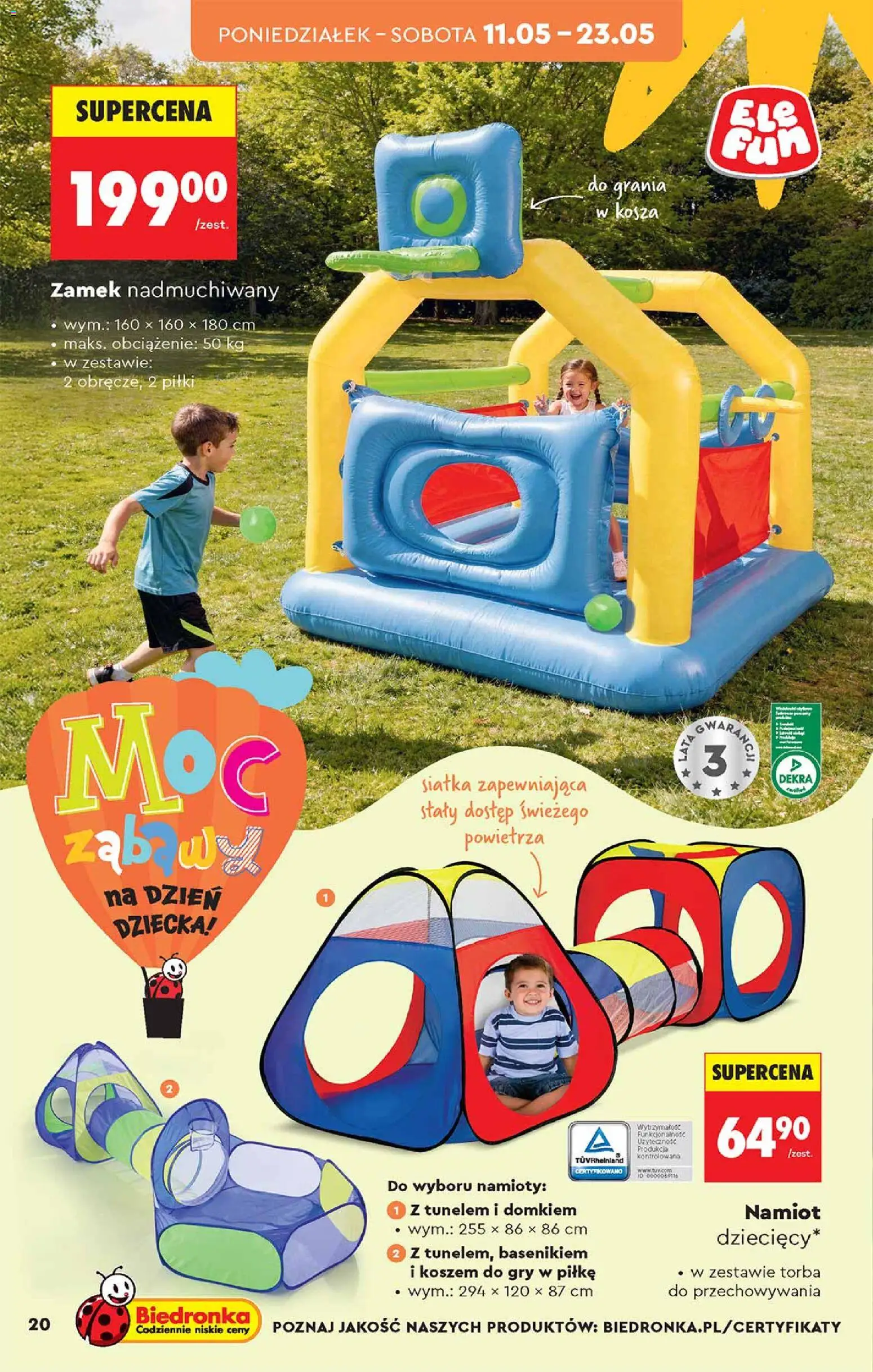 Biedronka gazetka - Hity i inspiracje od 09.05.2026 | Strona: 20 | Produkty: Torba, Gry