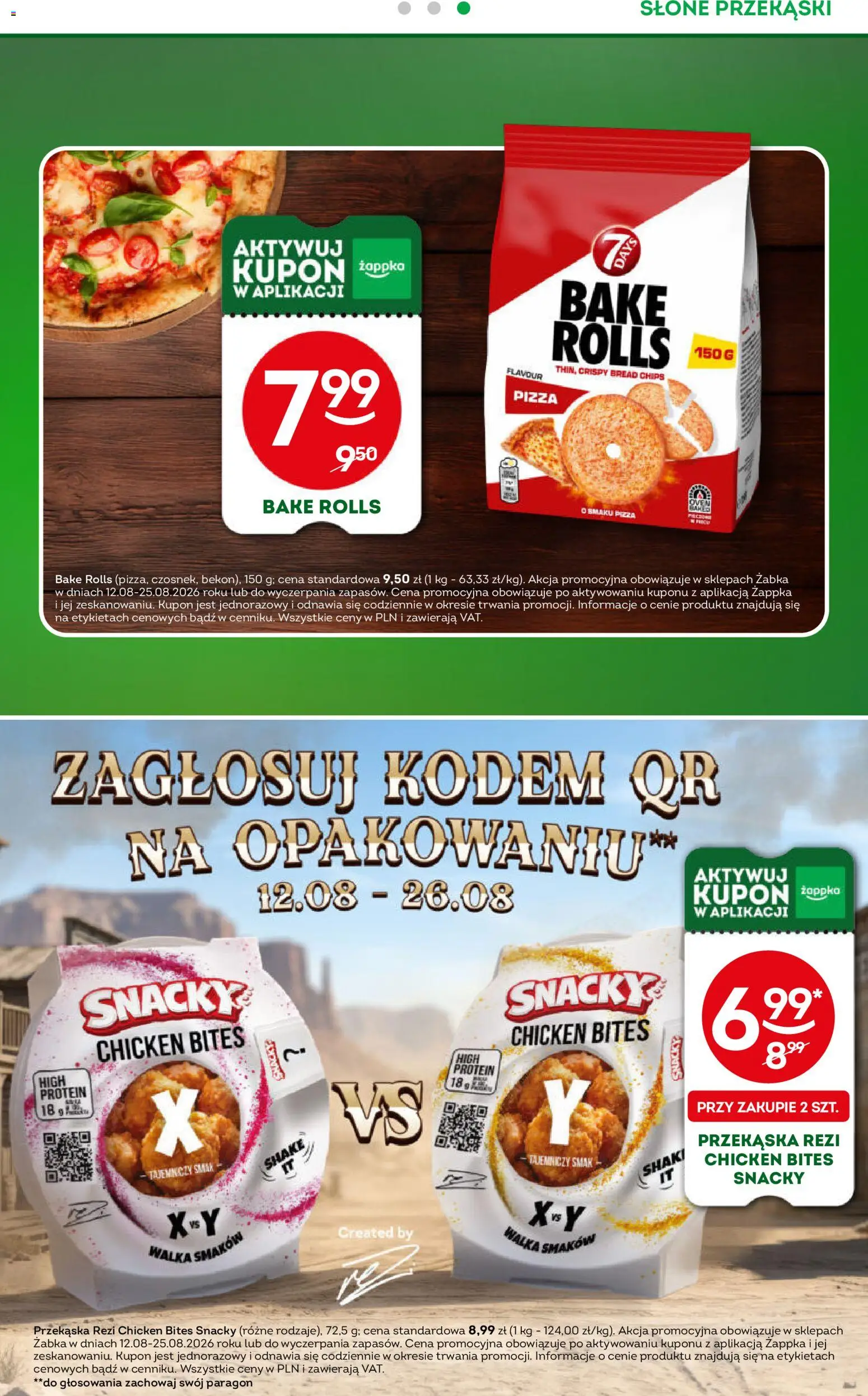 Żabka gazetka od 12.08.2026 | Strona: 22 | Produkty: High Protein, Przekąski, Słone przekąski, Pizza