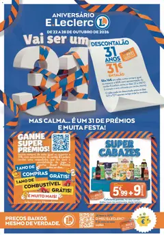 Pré-visualização E.Leclerc folheto Semanal Aniversário 31 válido de 22/10/2026
