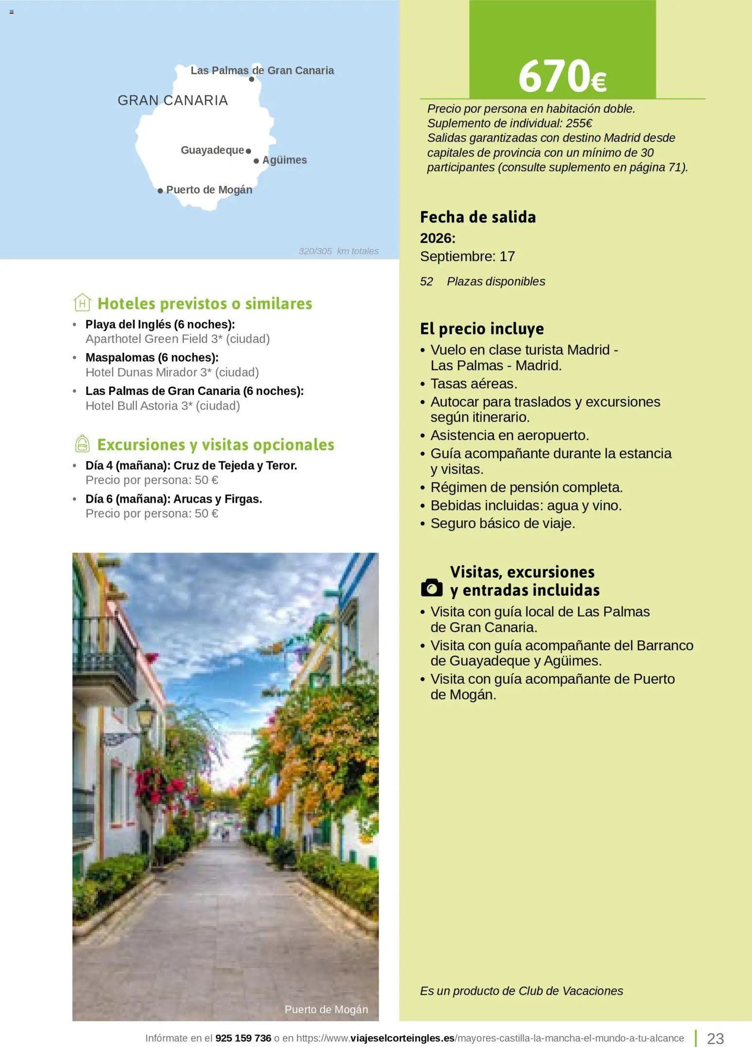 Viajes El Corte Inglés Turismo Social Castilla La Mancha │ válido desde el 01.04.2026 | Página: 23