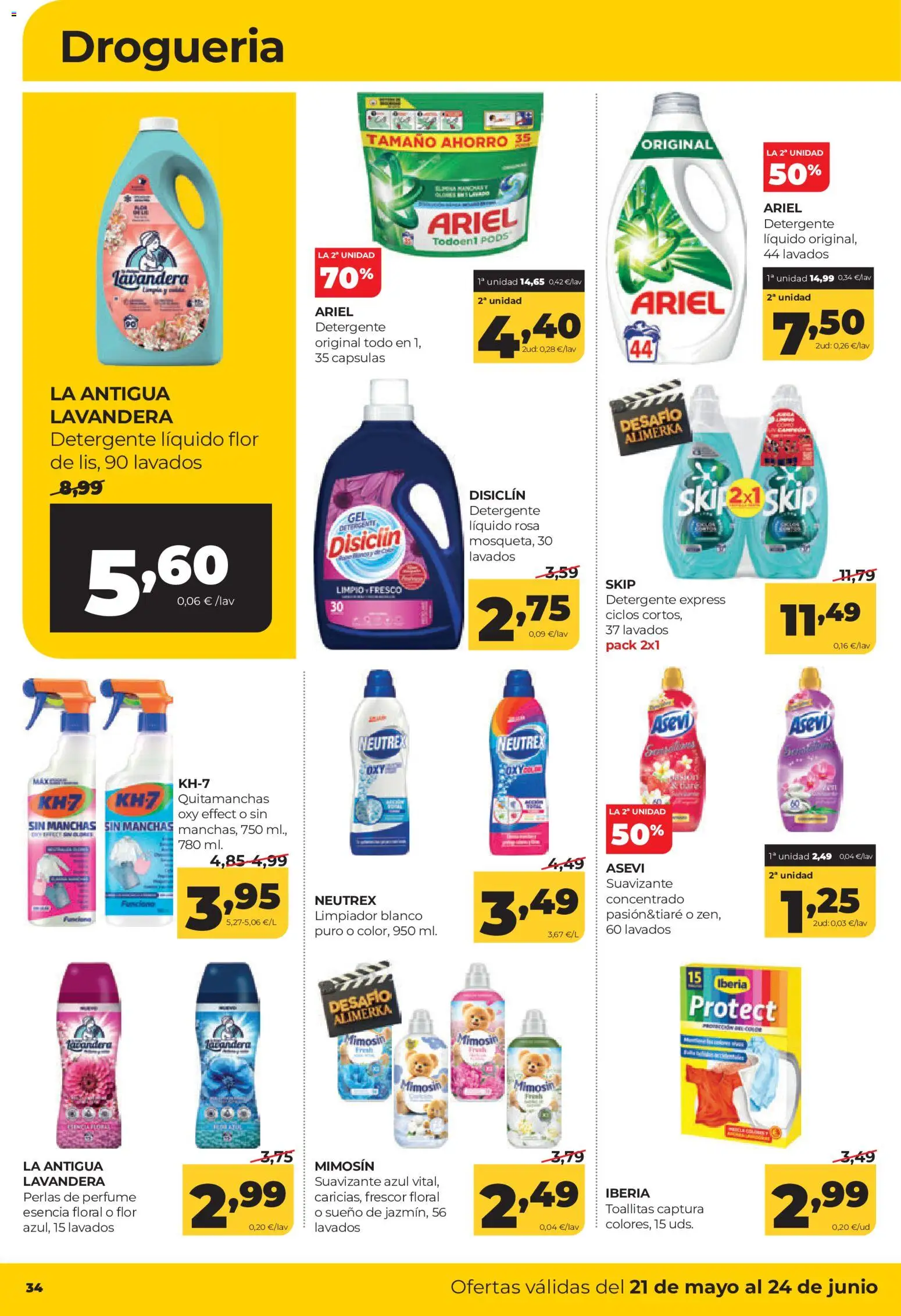 Alimerka folleto Asturias │ válido desde el 21.05.2026 | Página: 36 | Productos: Perfume, Quitamanchas, Detergente, Detergente líquido