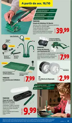 Pré-visualização PARKSIDE Óculos de Aumento com Iluminação LED, Para a ampliação em trabalhos precisos como soldaduras, reparações finas ou desafios técnicos Inclui bolsa de transporte, estojo para as lentes, manual de instruções e pilhas válido de 16/10/2026 | Página: 21 | Produtos: Bolsa, Ventilador, Ferramentas, Chave de fendas