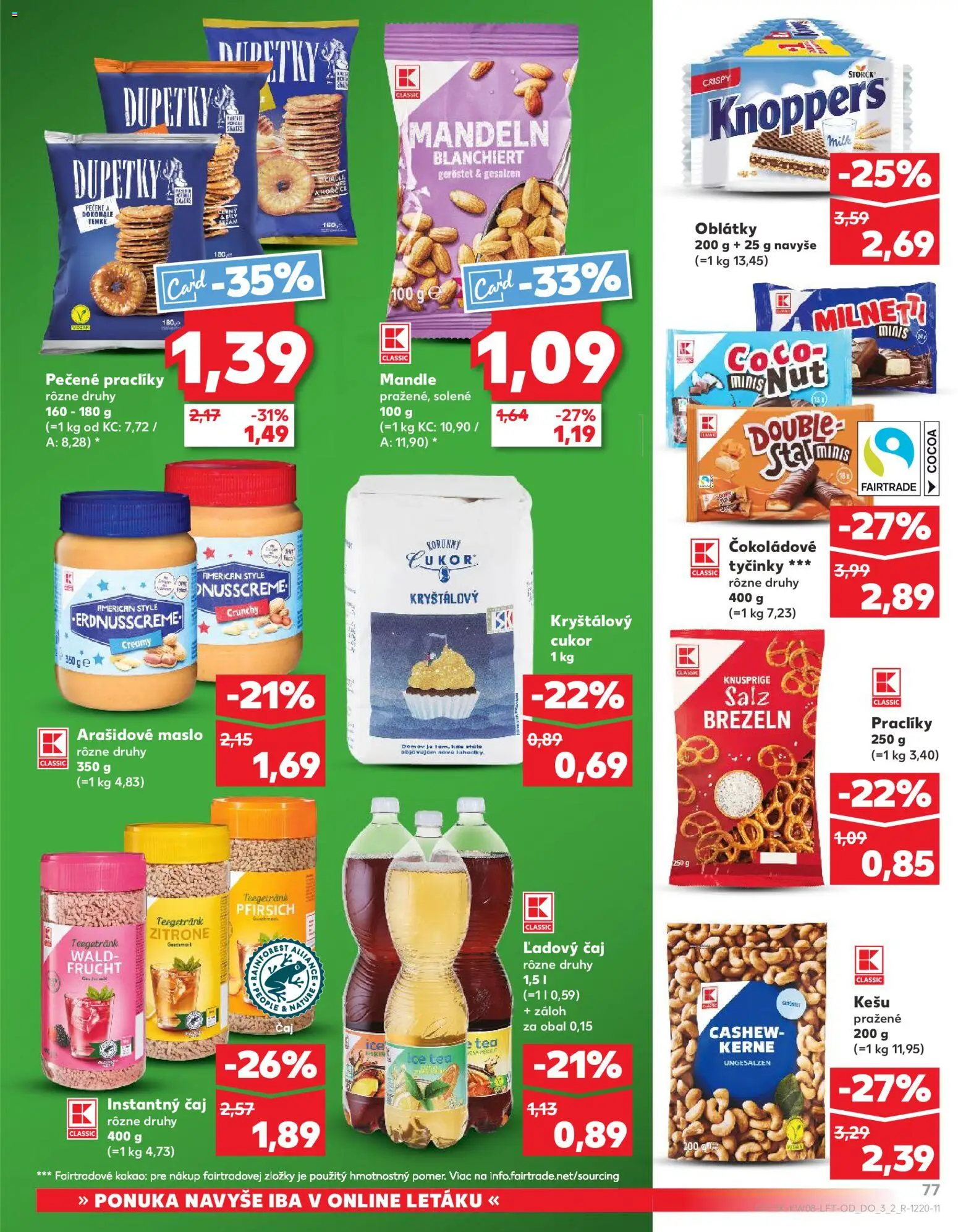 Kaufland SK akciós ujság - amely érvényes a következő dátumtól: 2026.02.19. | Oldal: 77 | Termékek: Tea, Cukor