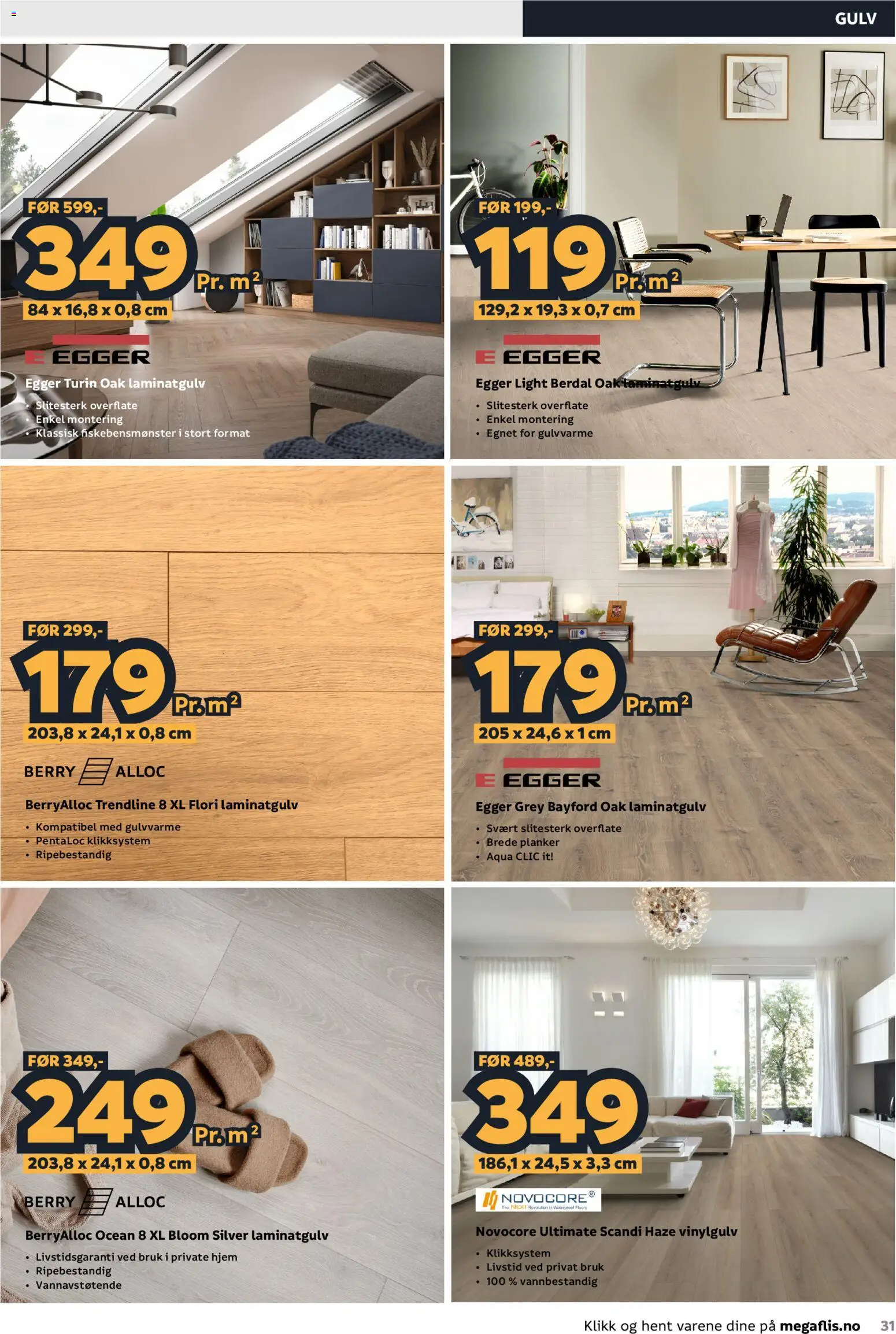 {H1} | Side: 31 | Produkter: Laminatgulv, Ved, 1, Gulv