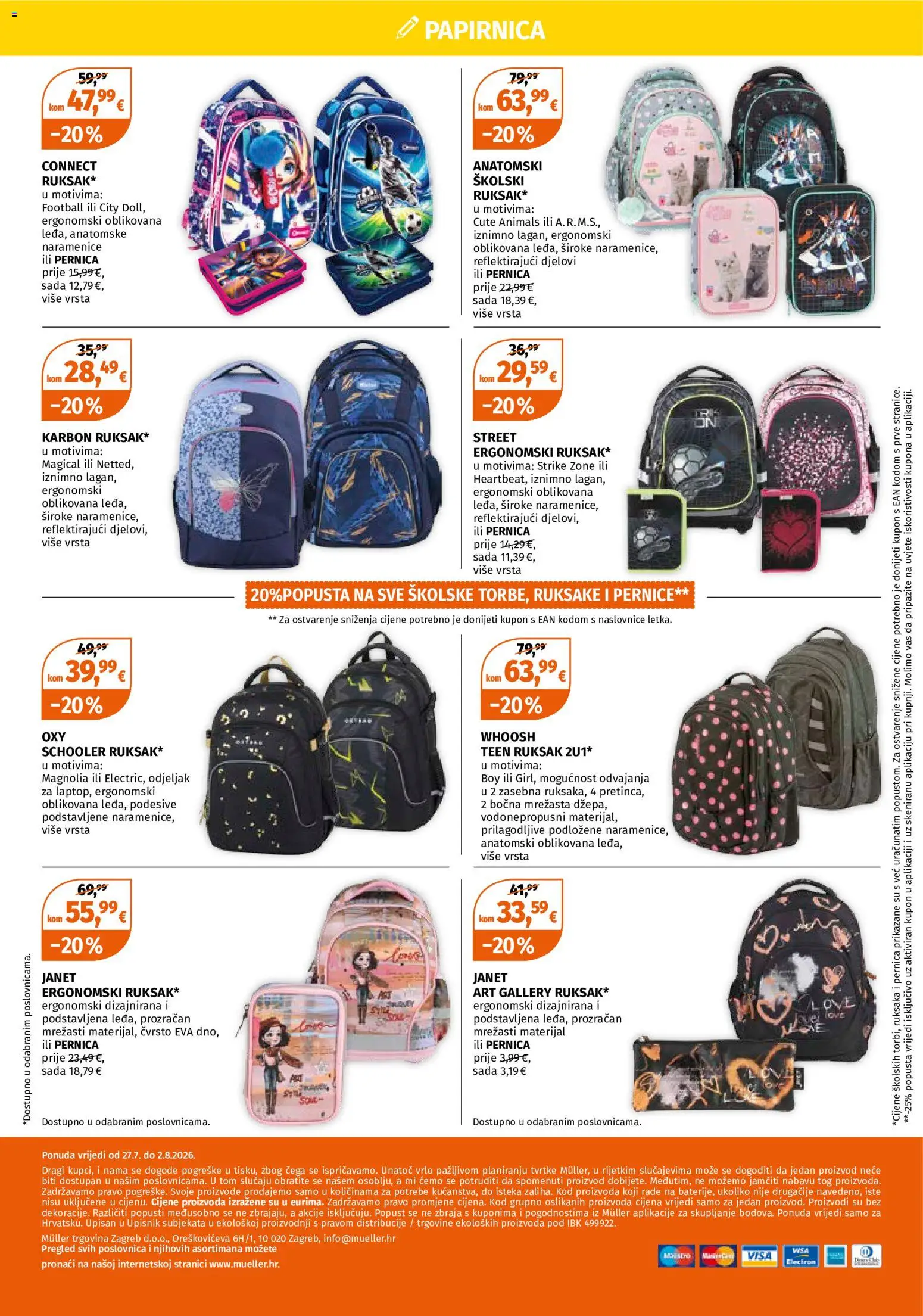 Müller katalog | vrijedi od 27.07.2026 | Stranica: 12 | Proizvodi: Pernica, Ruksak