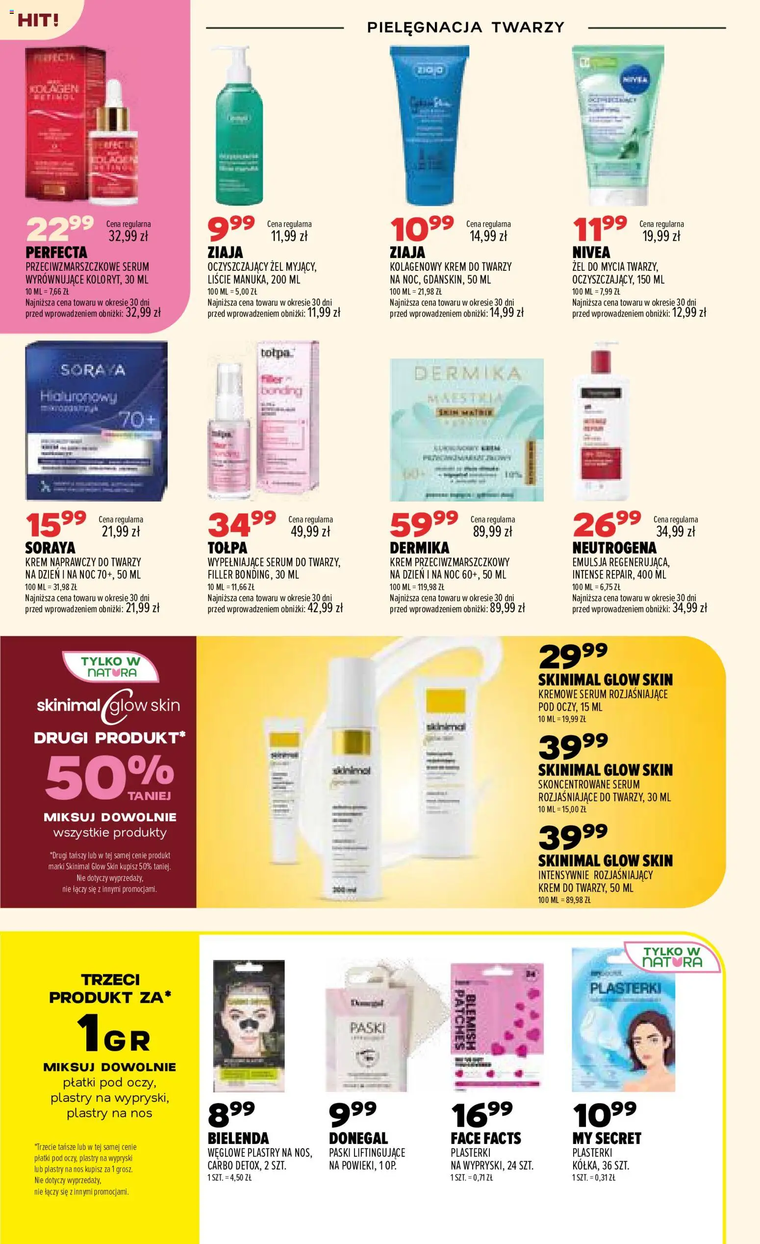 Drogerie Natura gazetka od 01.10.2026 | Strona: 12 | Produkty: Bielenda, Płatki, Krem, Krem do twarzy