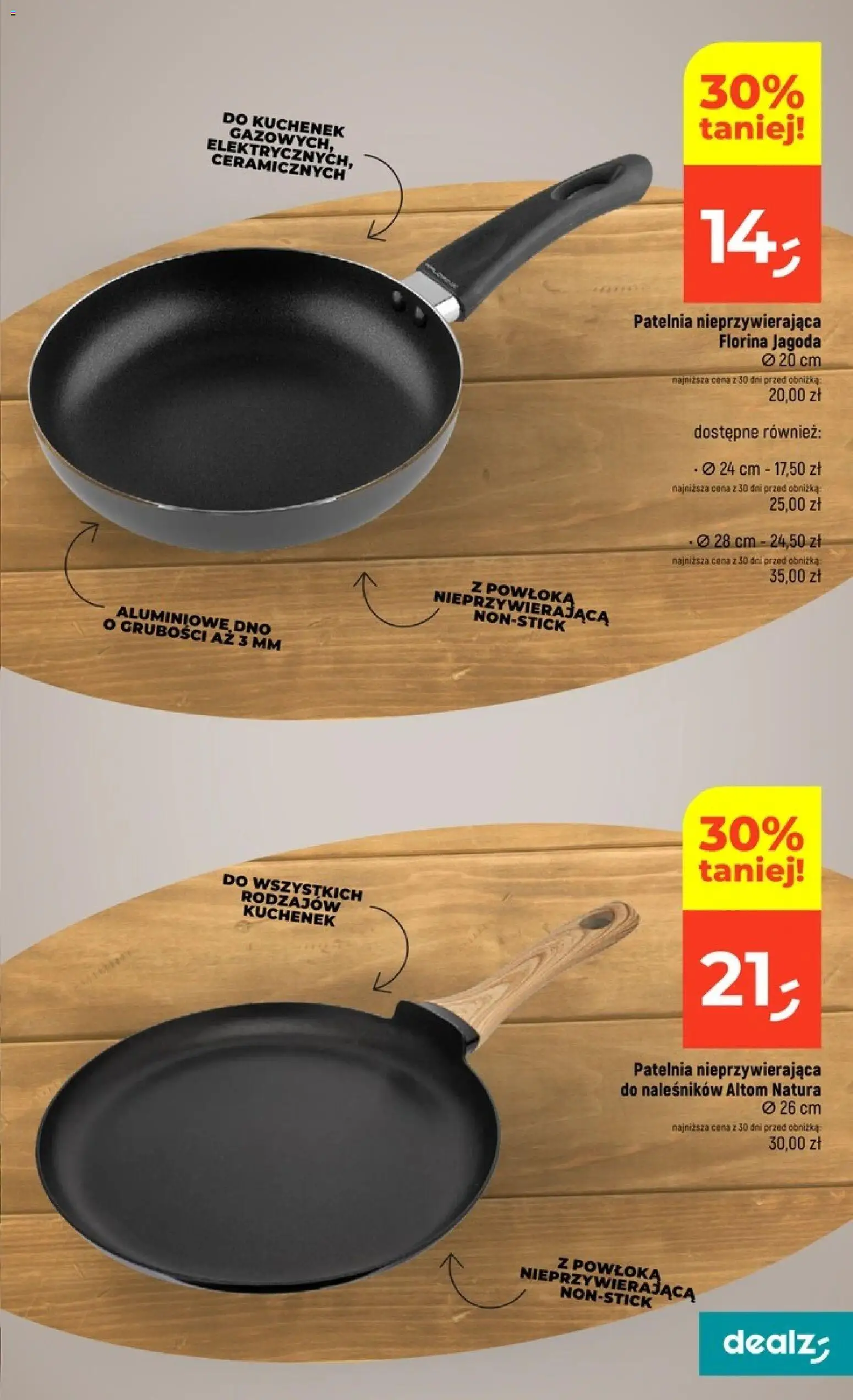 Dealz gazetka od 15.10.2026 | Strona: 45 | Produkty: Patelnia nieprzywierająca, Patelnia