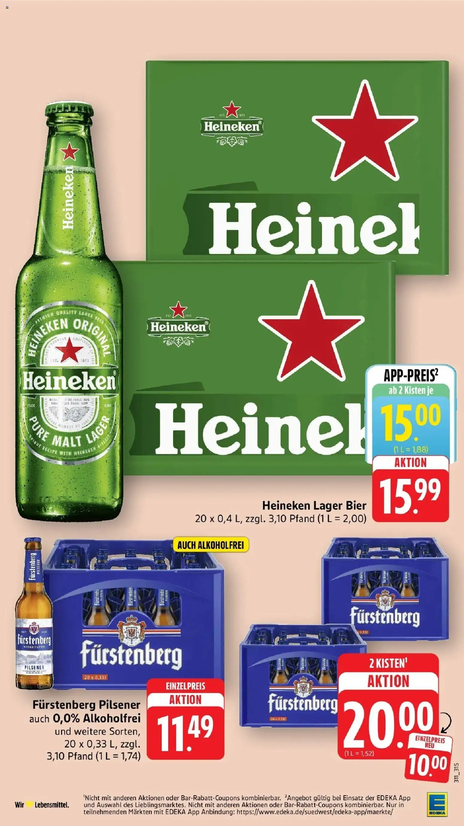 Edeka prospekt Karlsbad-Langensteinbach – gültig ab 29.06.2026 | Seite: 3 | Produkte: Bier, Heineken