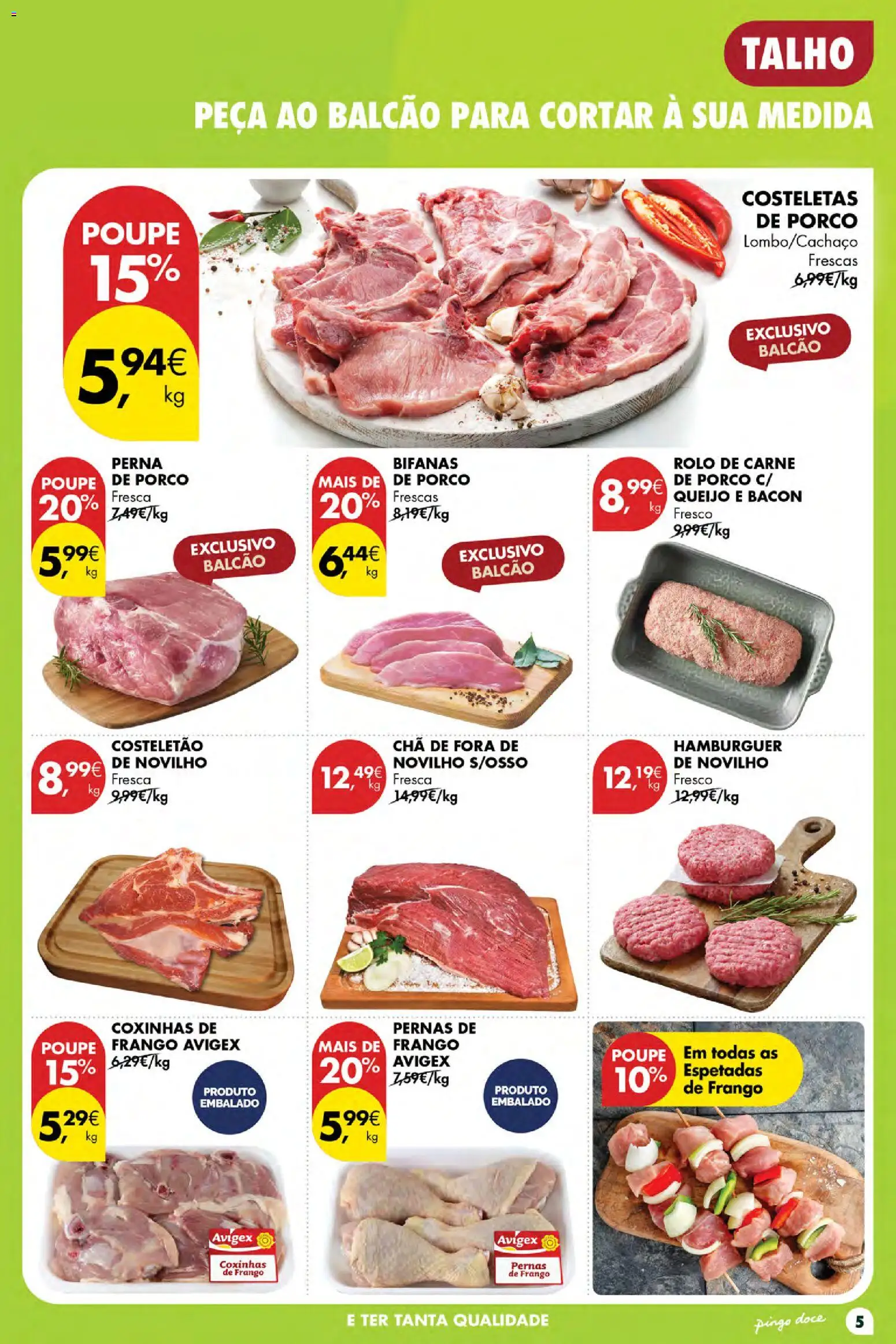 Pingo Doce Poupe Esta Semana Açores │ válido de 16/07/2026 | Página: 5 | Produtos: Bacon, Frango, Hambúrguer, Carne