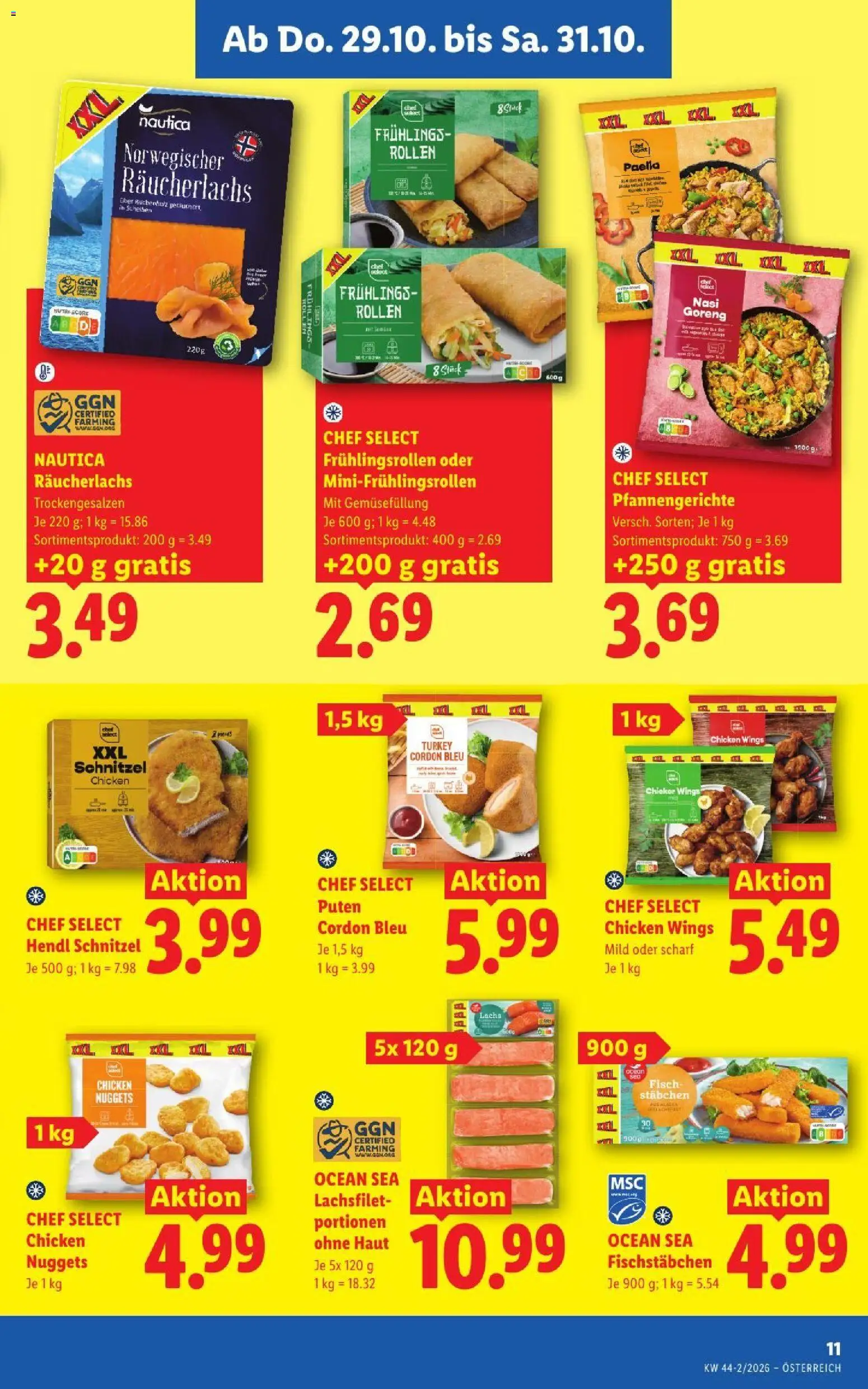 Lidl Flugblatt gültig ab 29.10.2026 | Seite: 13 | Produkte: Lachsfilet, Fisch