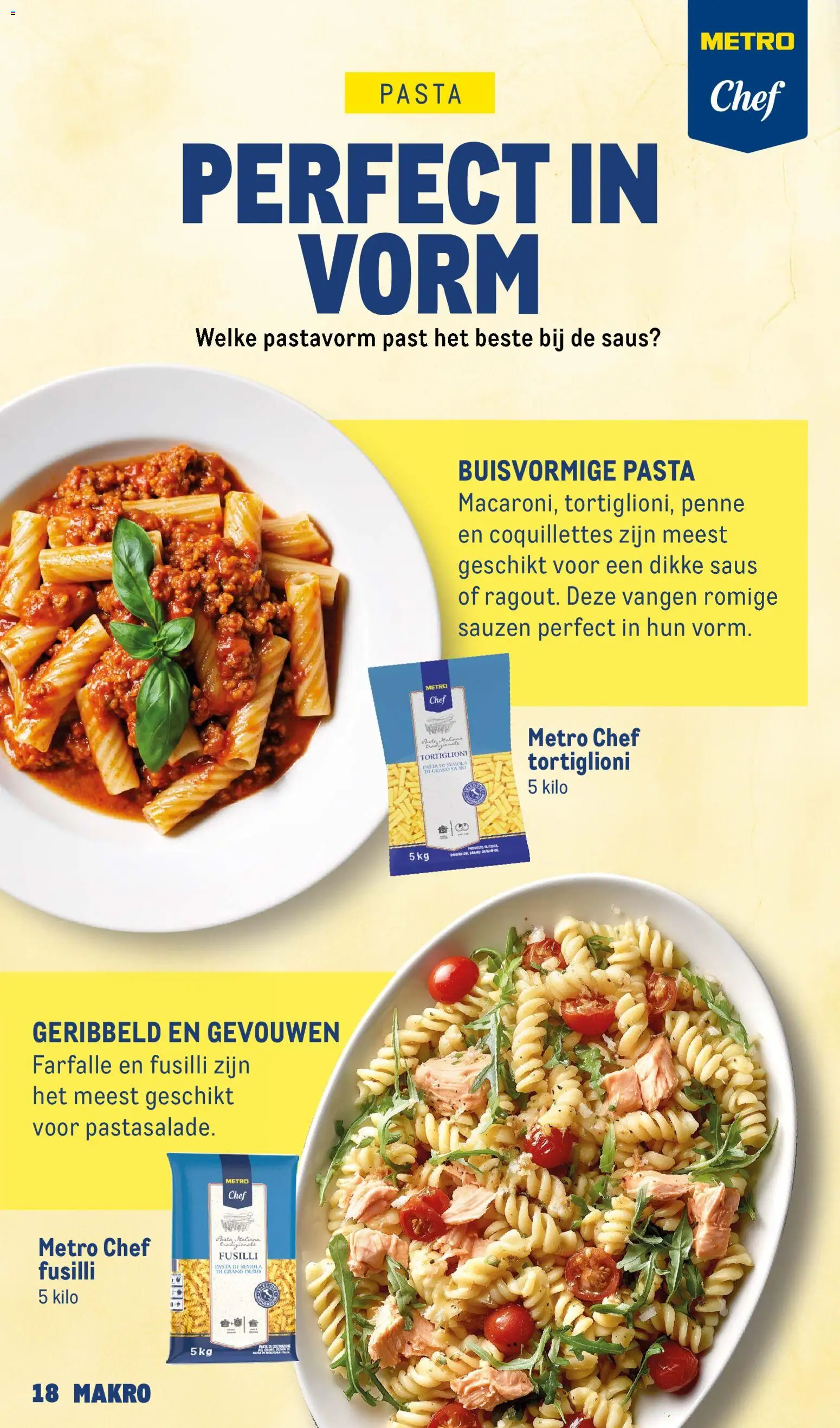 {H1} | Pagina: 18 | Producten: Sauzen, Pasta, Saus