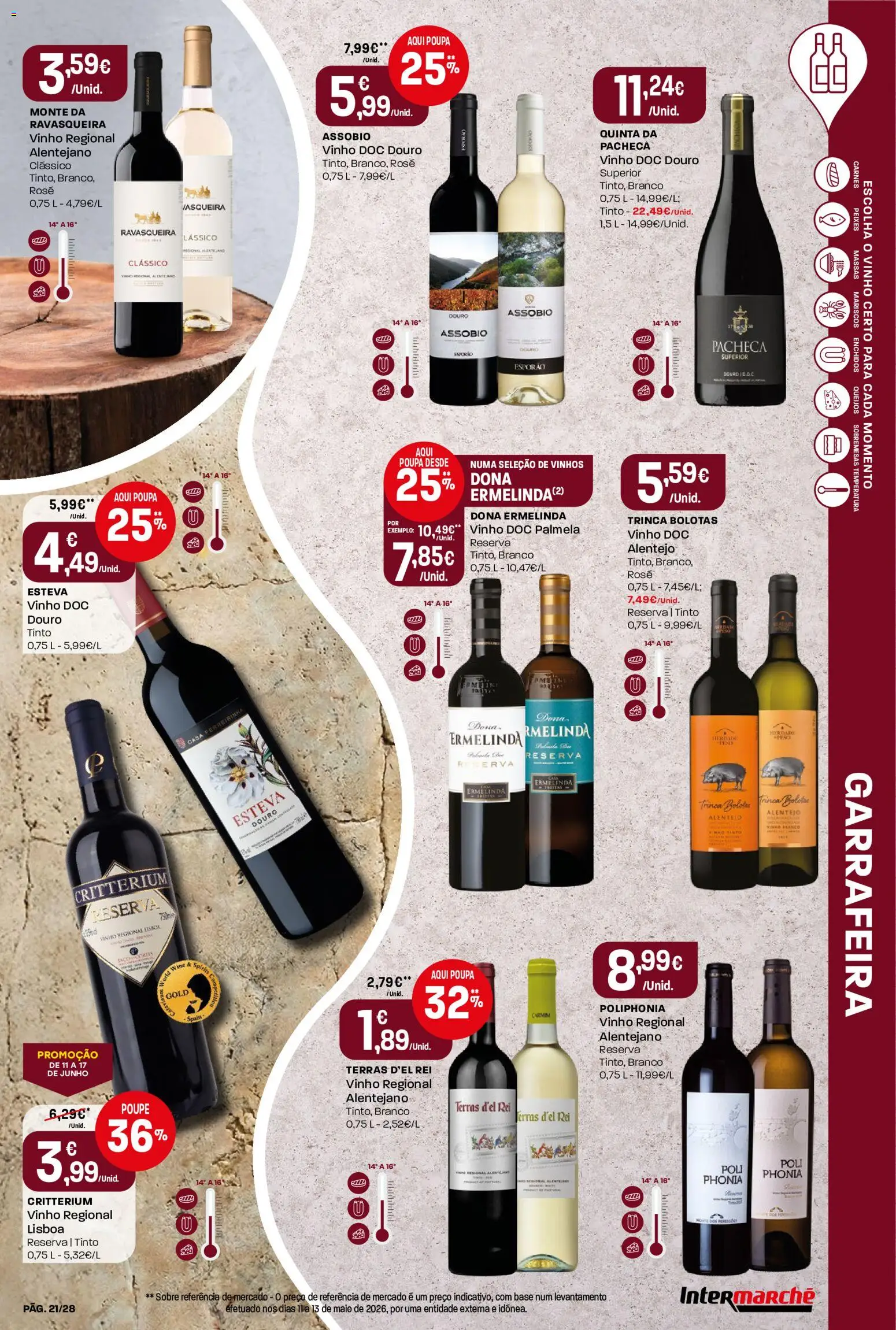 Intermarché Folheto Contact │ válido de 11.06.2026 | Página: 21 | Produtos: Base, Vinho