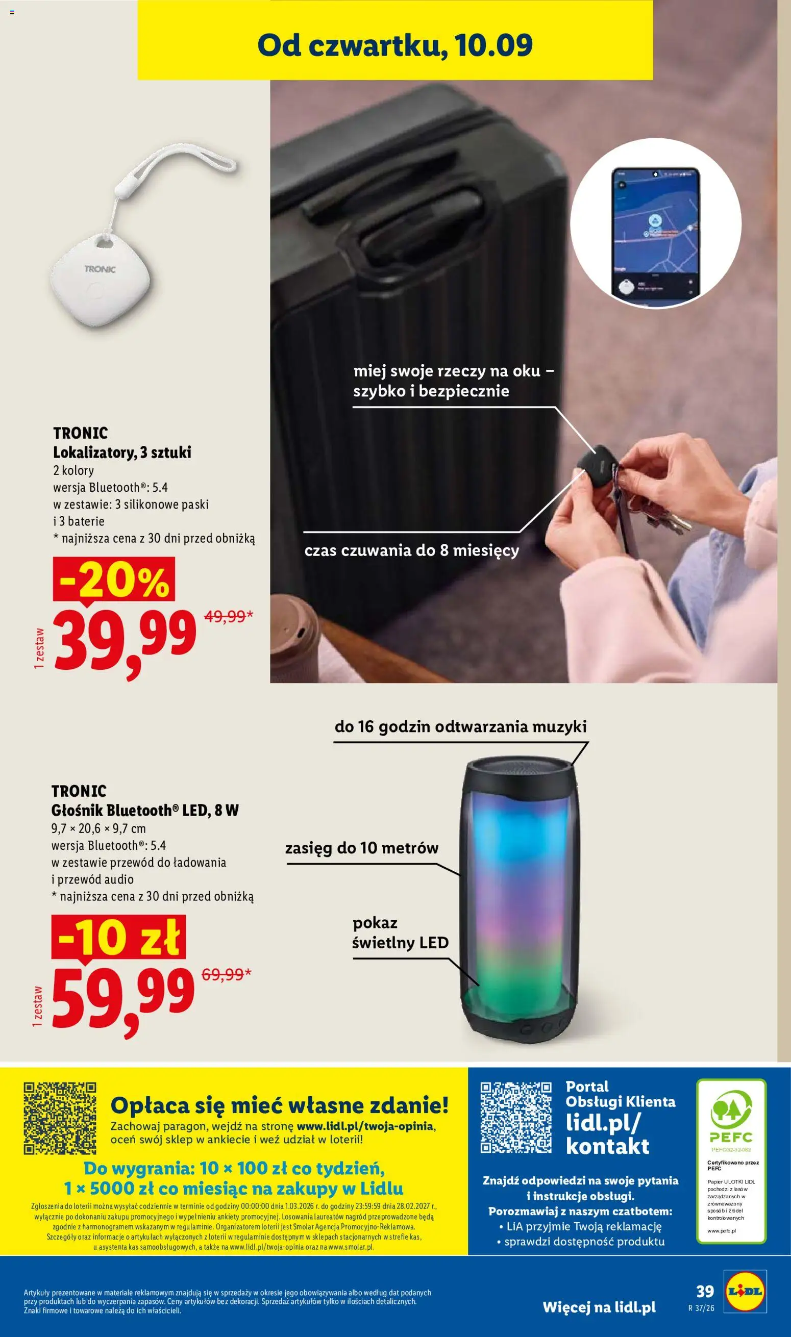 Lidl Polsko katalog od 07.09.2026 | Strana: 45 | Produkty: Audio, Baterie, LED