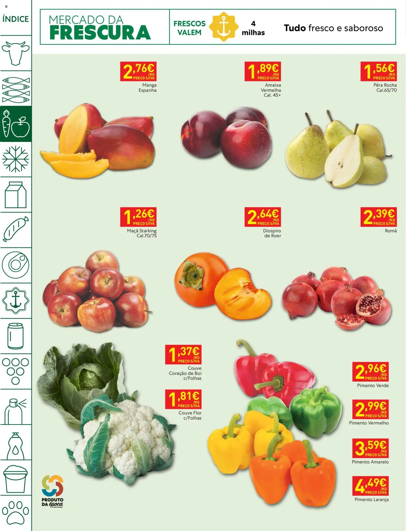 Recheio folheto Madeira │ válido de 27/10/2026 | Página: 6 | Produtos: Romã, Manga, Dióspiro, Pimento vermelho