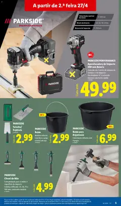 Pré-visualização PARKSIDE Balde para Argamassa, Construção robusta com 4 pegas válido de 27.04.2026 | Página: 5 | Produtos: Espátula, Balde, Argamassa, Bateria