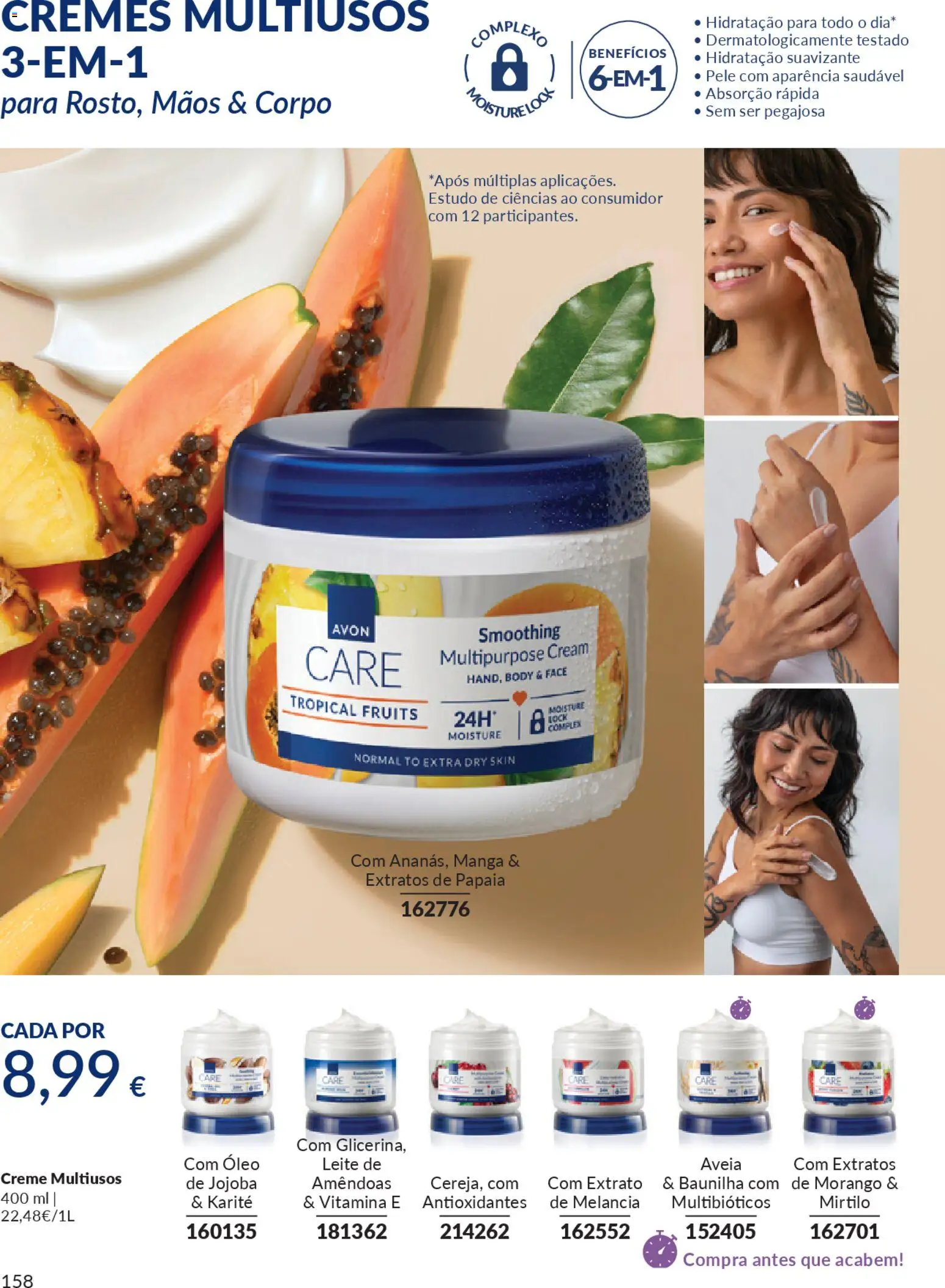Catálogo Avon Campanha 4 │ válido de 01.04.2026 | Página: 158 | Produtos: Amêndoas, Leite, Óleo, Melancia