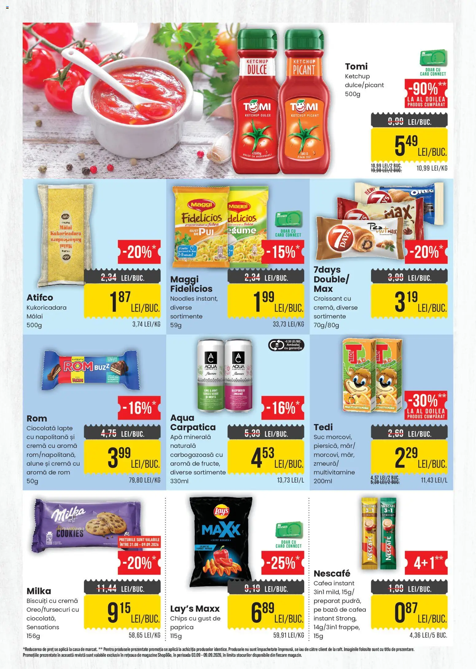 Noul catalog Mega Image – valabil de la 03.09.2026 | Pagină: 3 | Produse: Menta, Ciocolată, Mălai, Aqua