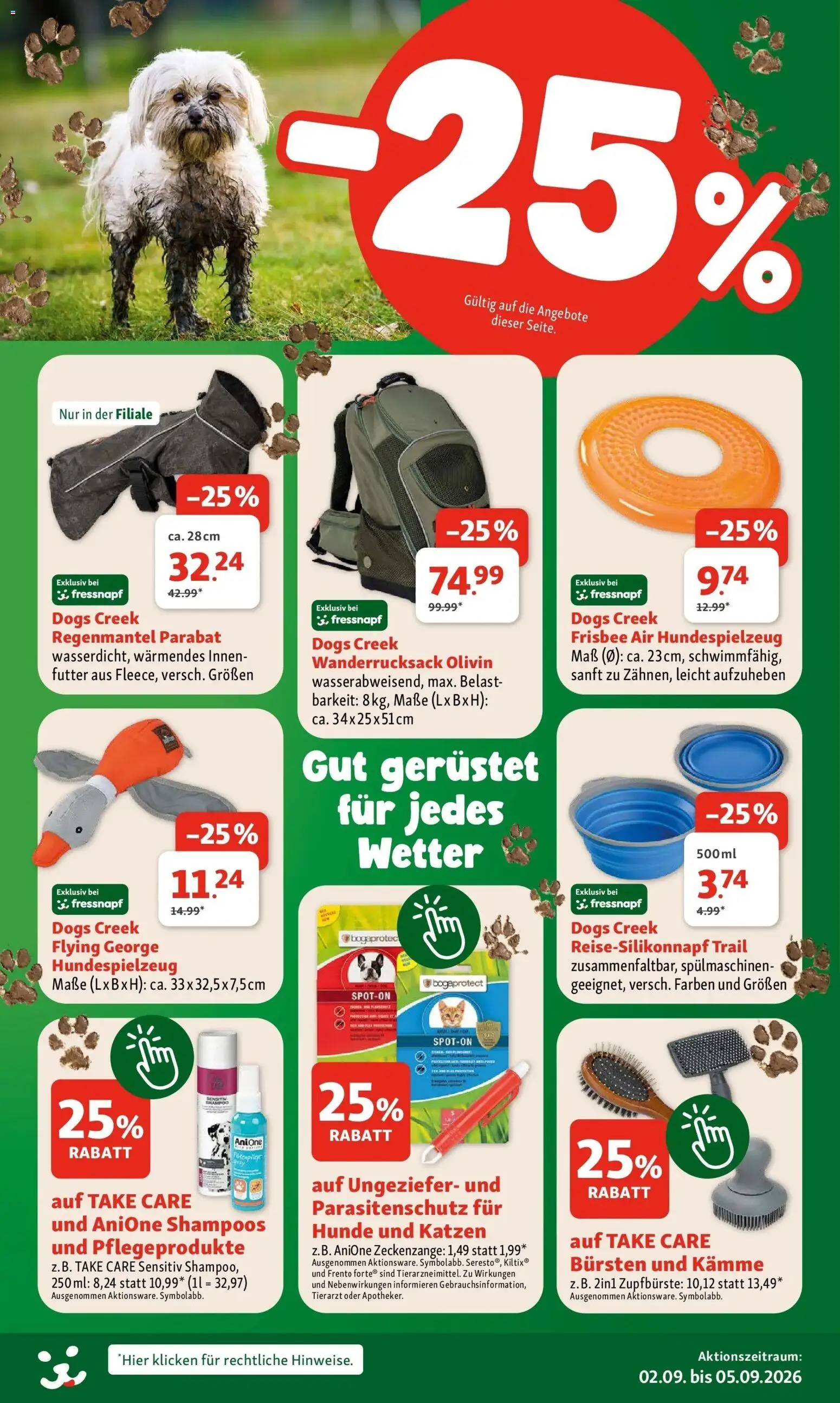 Fressnapf Angebote von 02.09.2026 - Aktuelle Angebote | Seite: 2 | Produkte: Shampoo