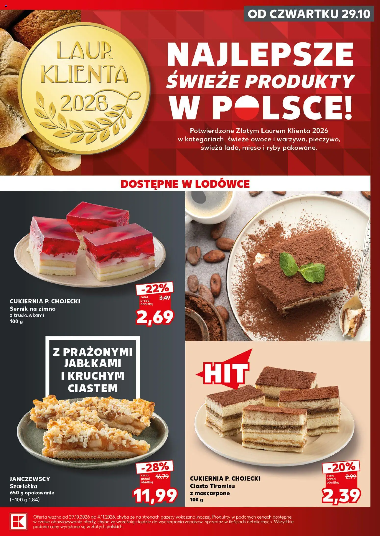 Kaufland Polsko leták - Mocny start od 02.11.2026 | Strana: 19 | Produkty: Tiramisu, Ryby, Mascarpone