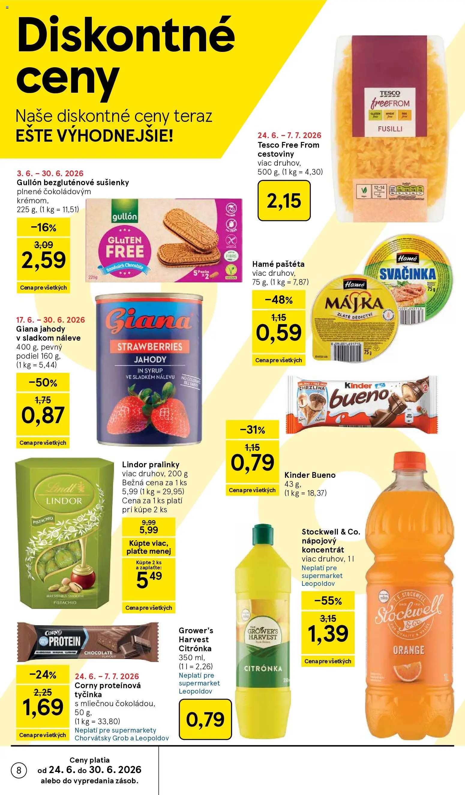 Nové Tesco akcie – leták je platný od 24.06.2026 | Strana: 8
