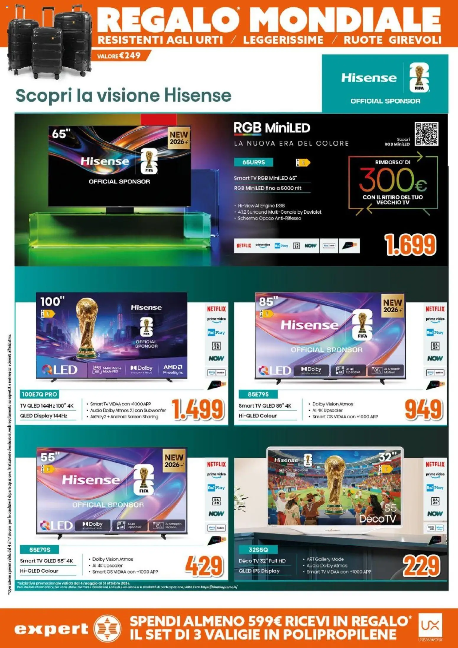 Volantino Expert del 04.06.2026 | Pagina: 10 | Prodotti: Schermo, TV, Video, Audio