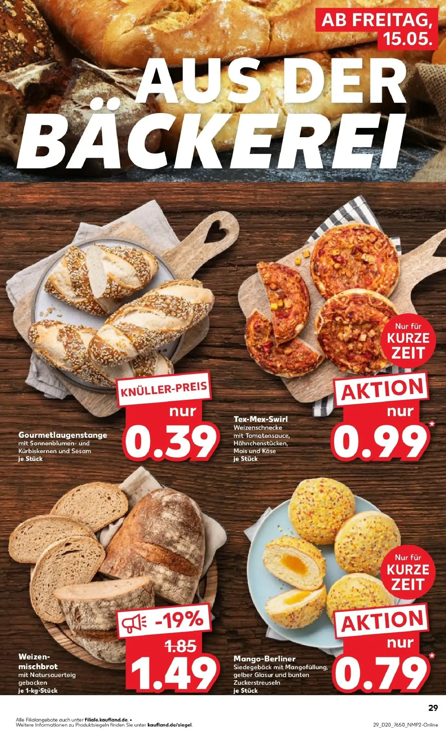 Kaufland Prospekt Münsingen	 – gültig ab 10.05.2026 | Seite: 36 | Produkte: Bäckerei, Käse
