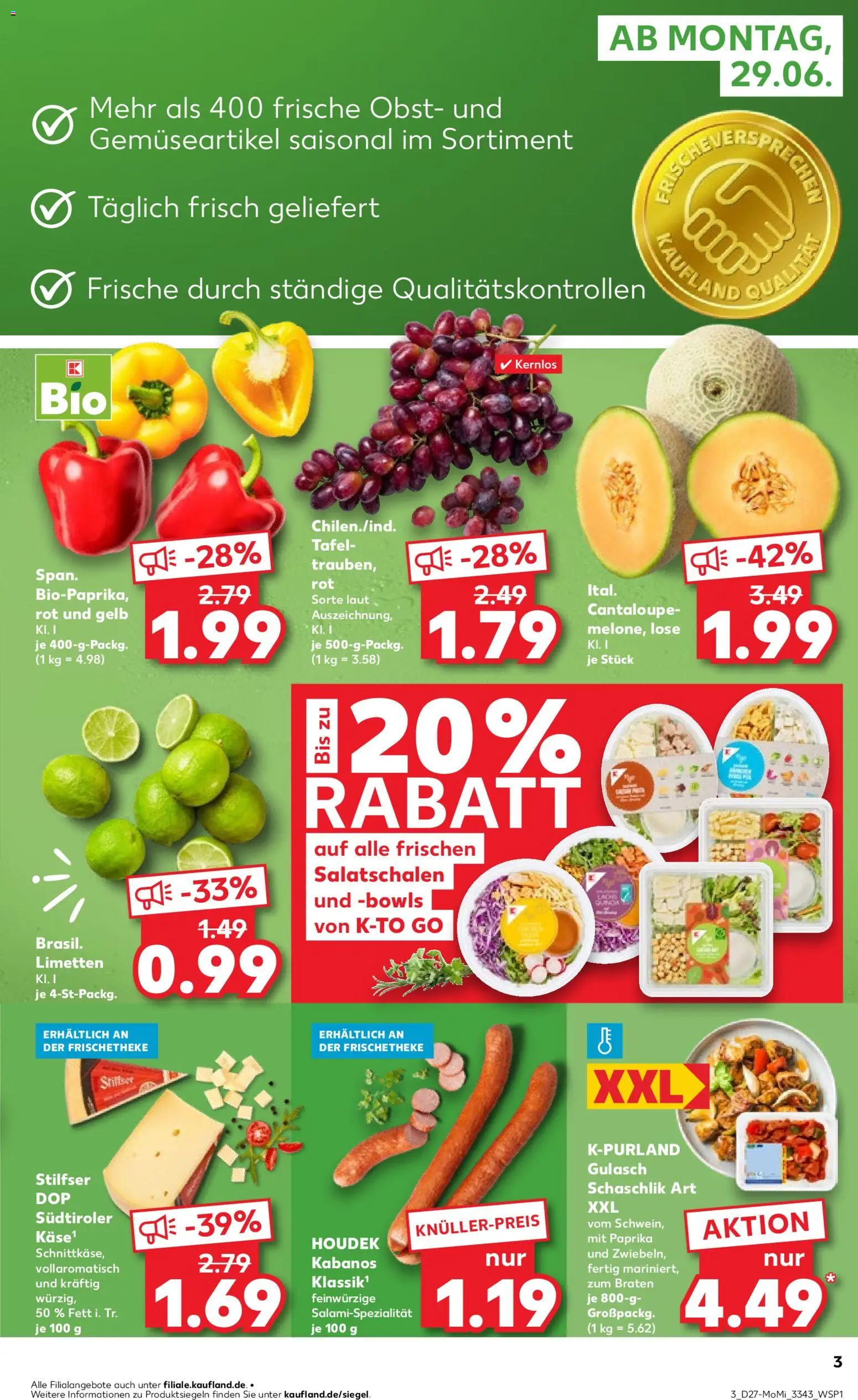 Kaufland Německo leták - Frankfurt od 29.06.2026 | Strana: 3