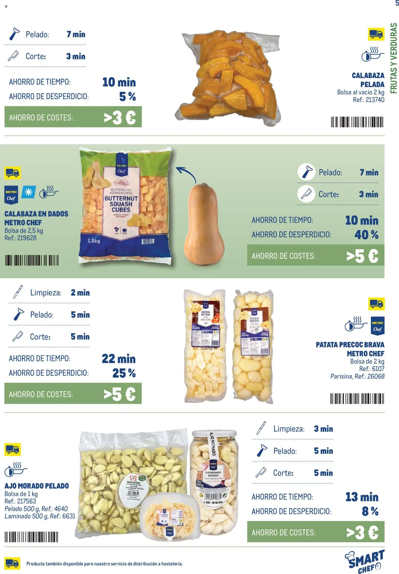 Makro Smart Chef │ válido desde el 01/09/2026 | Página: 5 | Productos: Verduras, Calabaza, Ajo, Bolsa