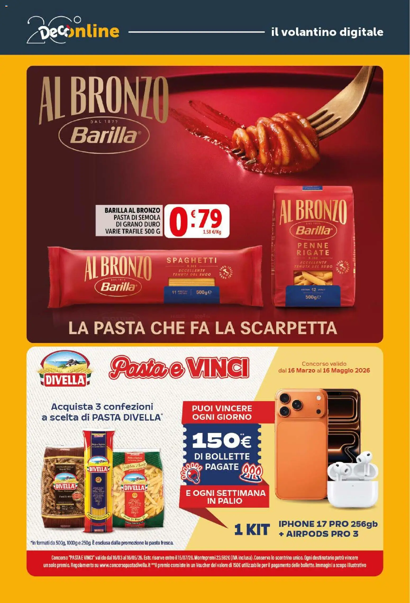 Volantino Decò del 09.04.2026 | Pagina: 29 | Prodotti: Pasta, Sugo, Penne, Airpods